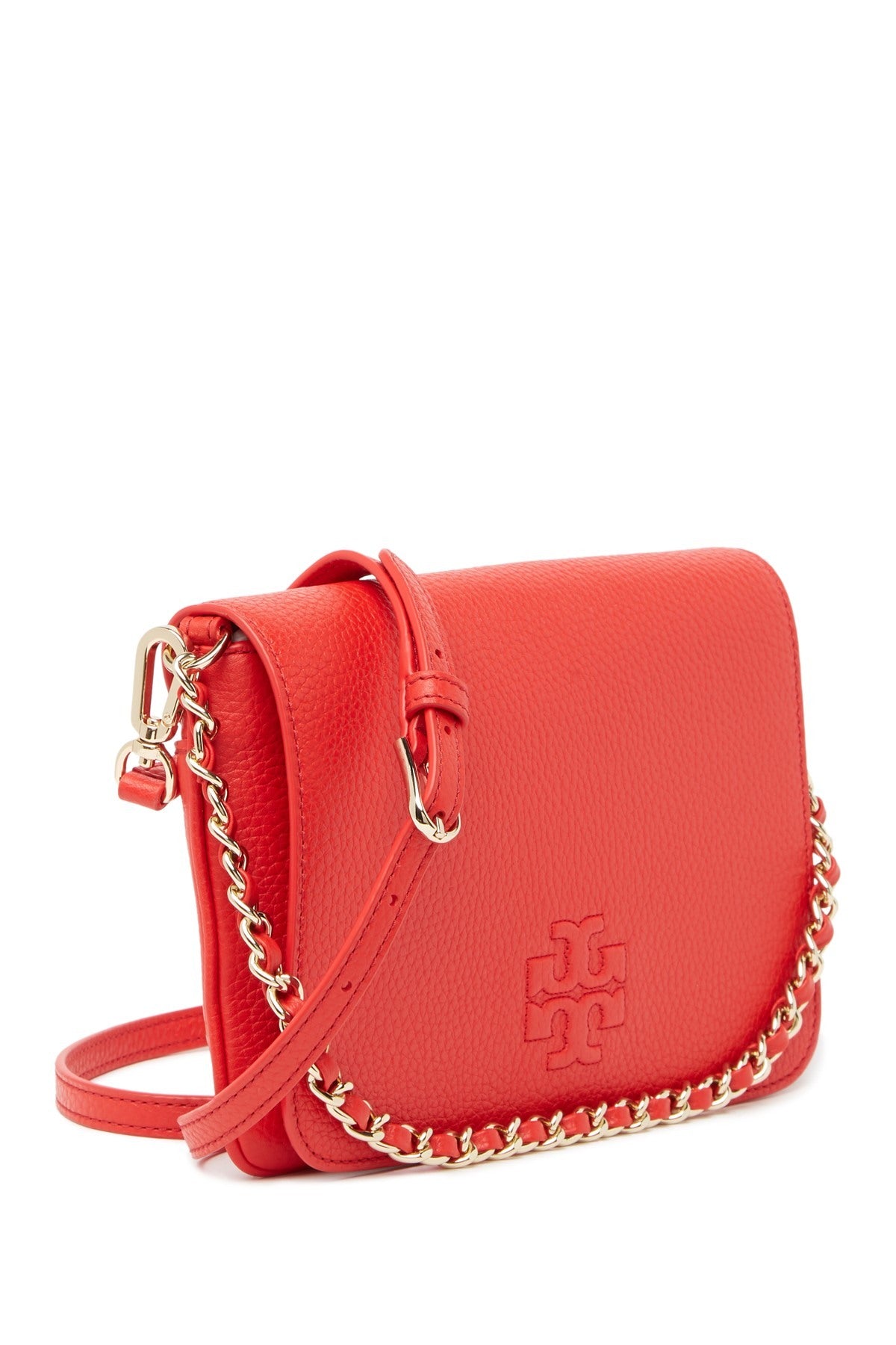 Tory Burch Brilliant Red Thea Clutch