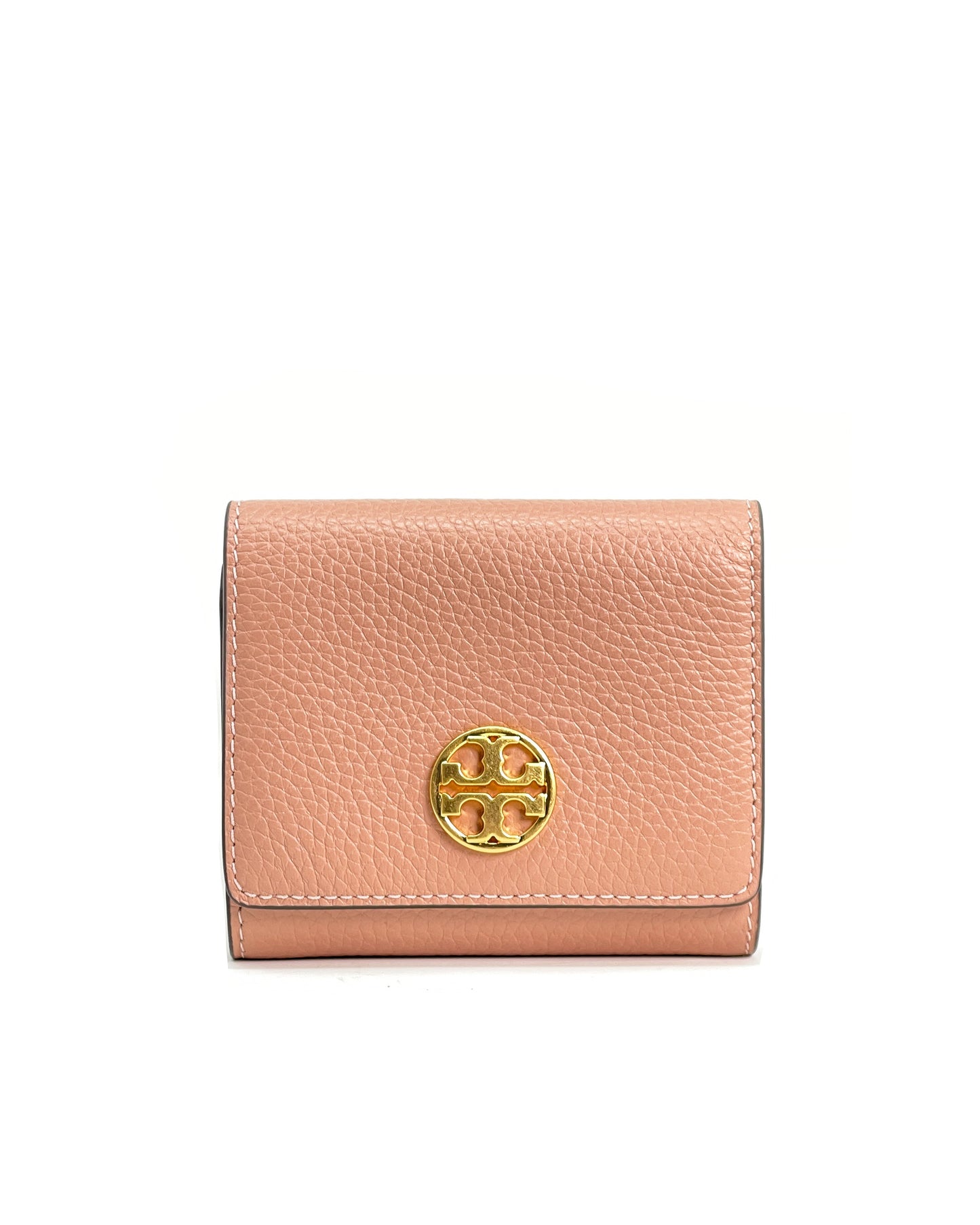 title:Tory Burch Pink Moon Grace Trifold Wallet;color:Pink Moon