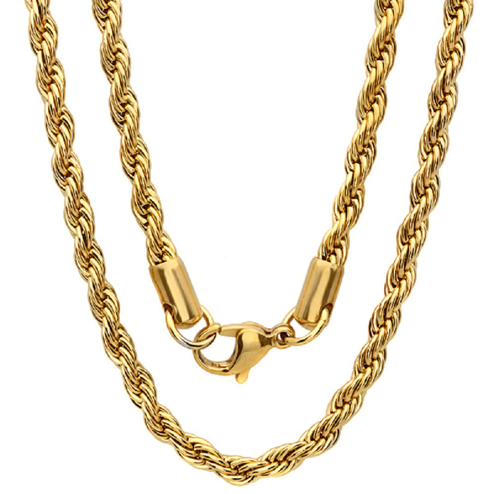 Twisted Rope Chain Necklace - Ruumur