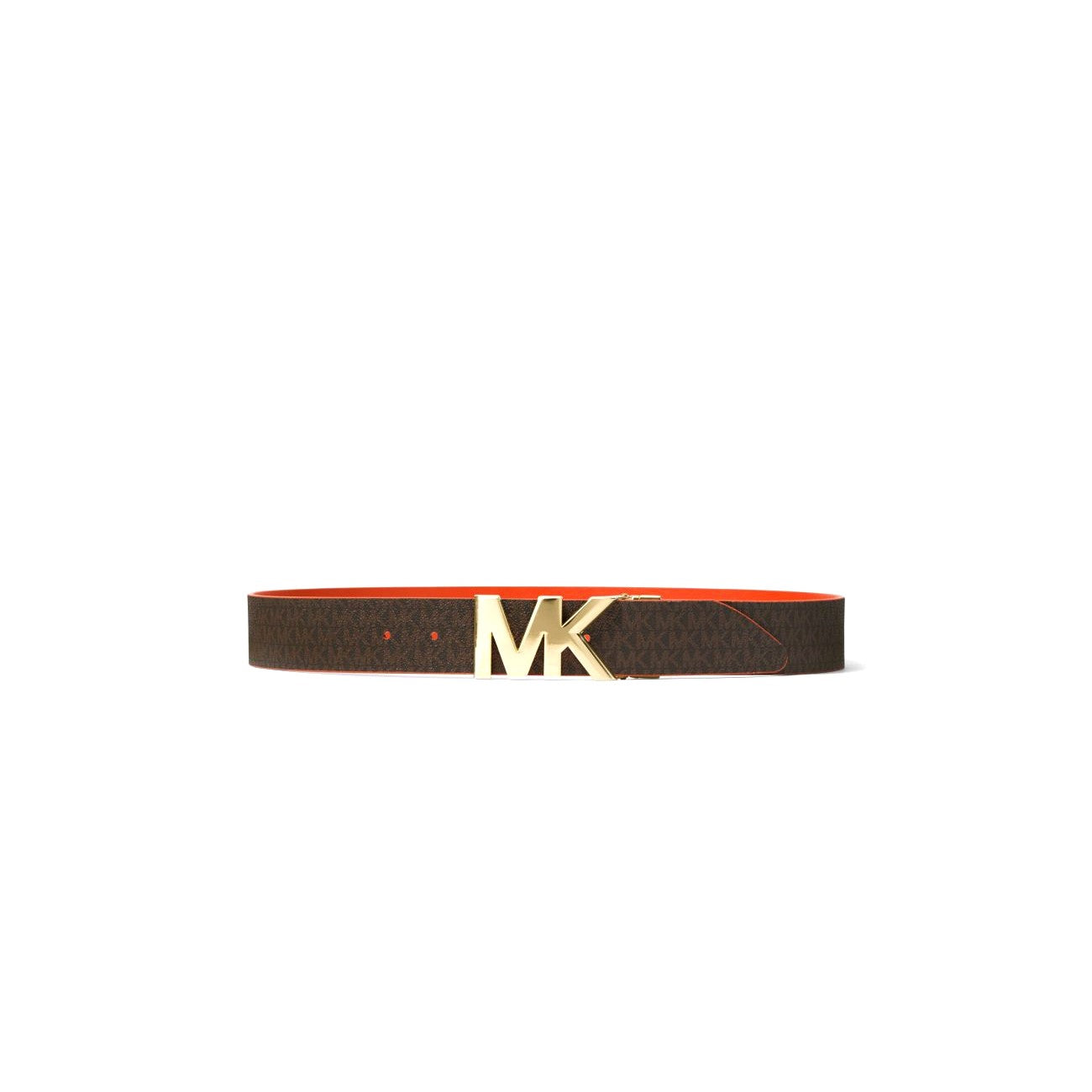 Michael Kors Reversible Logo and Leather Waist Belt