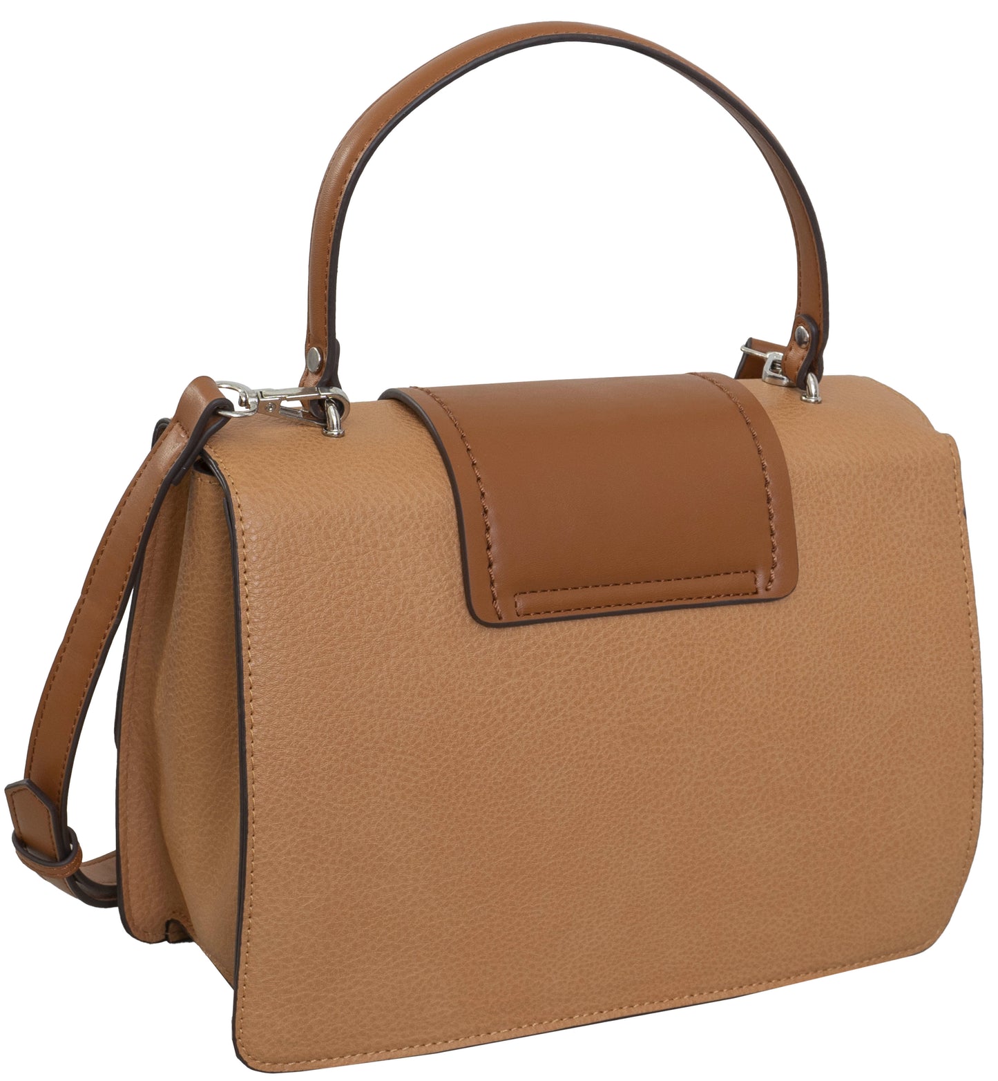 Ellen Tracy Top Flap Satchel with Front Flap Detail