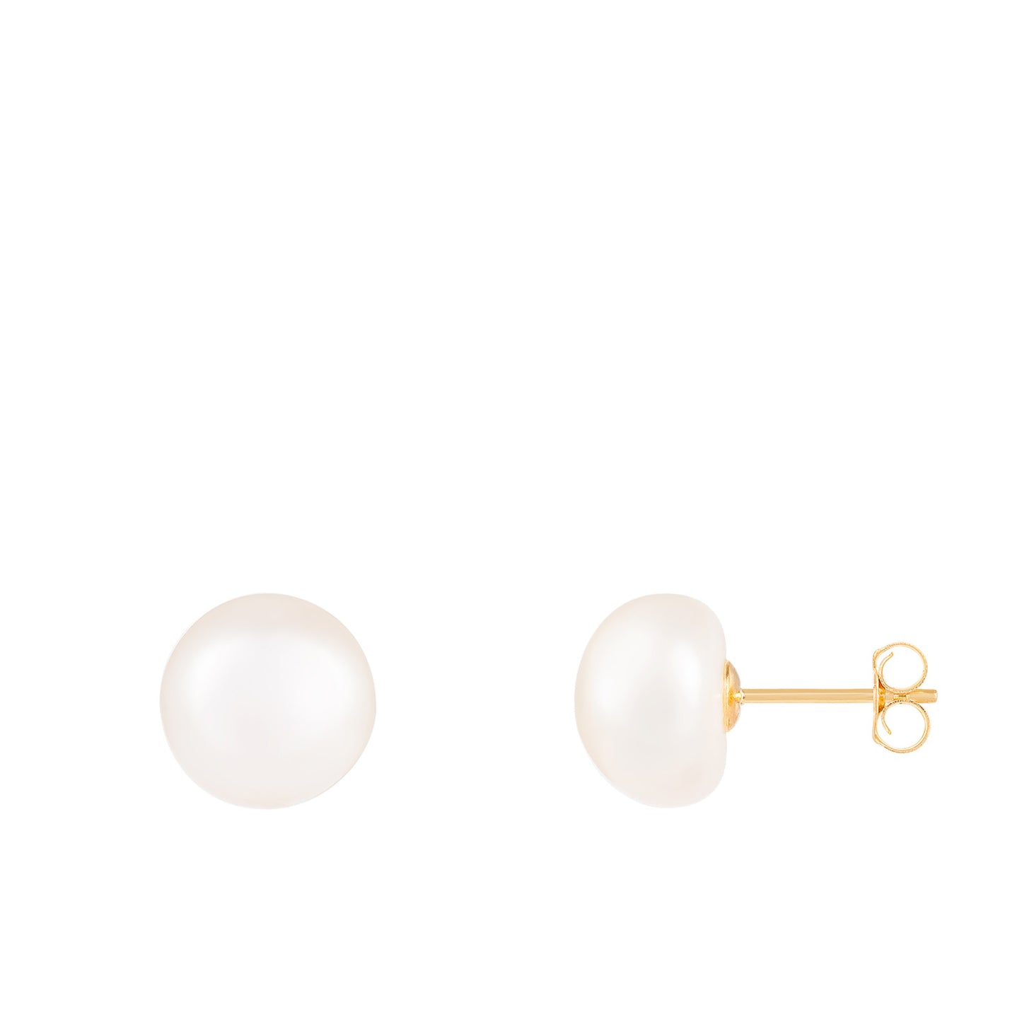 title:Splendid Pearls Pearl Studs 14K;color:White