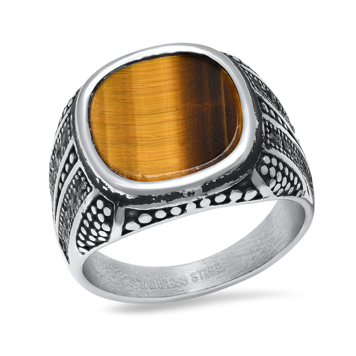 SteelTime Eye of The Tiger Statement Ring