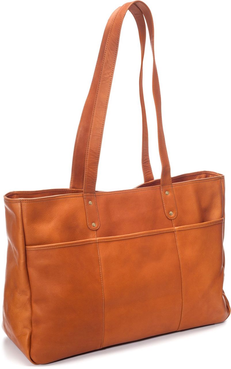 title:Le Donne Leather Traveler Tote;color:TAN