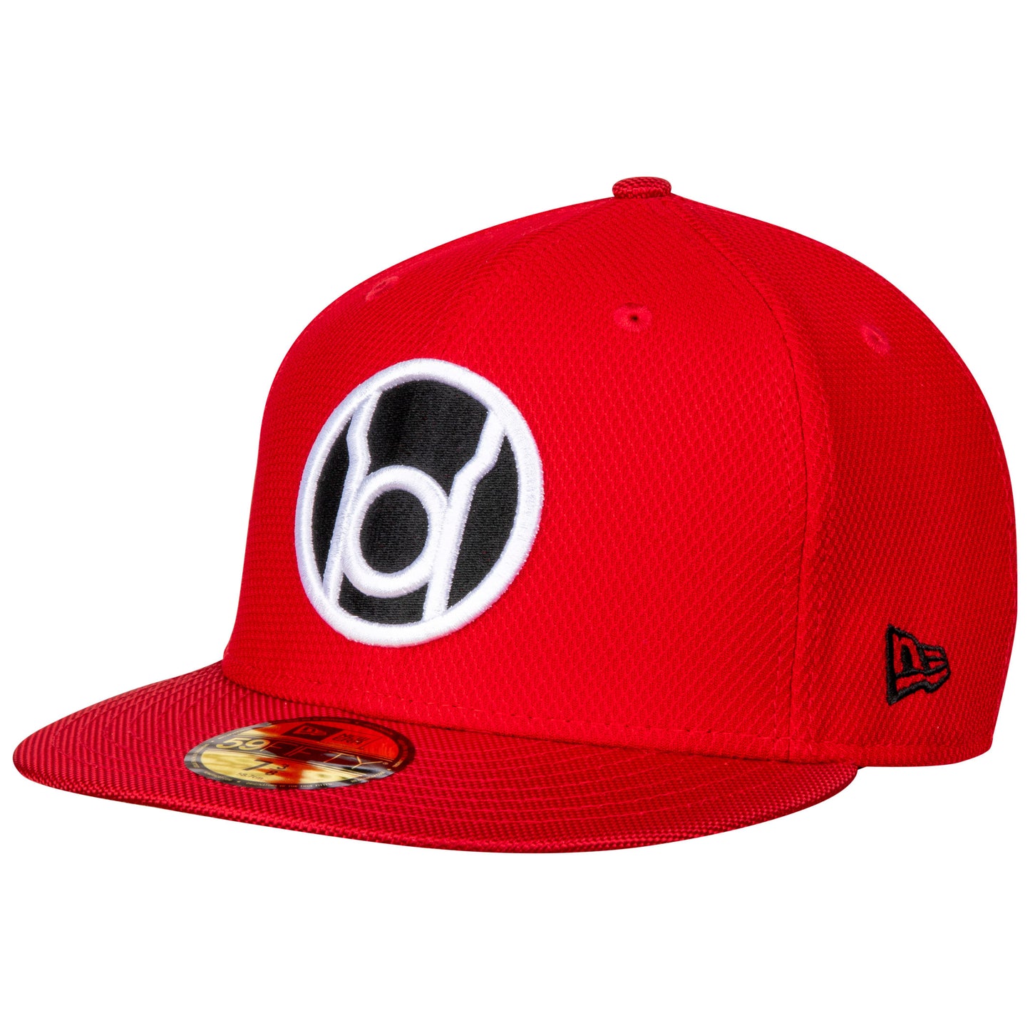 title:Red Lantern Symbol Armor New Era 59Fifty Fitted Hat;color:Red