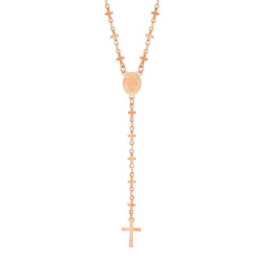 Cross Rosary Necklace