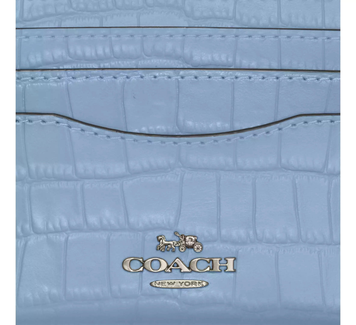 title:Coach Women's Slim Id Card Case;color:Cornflower