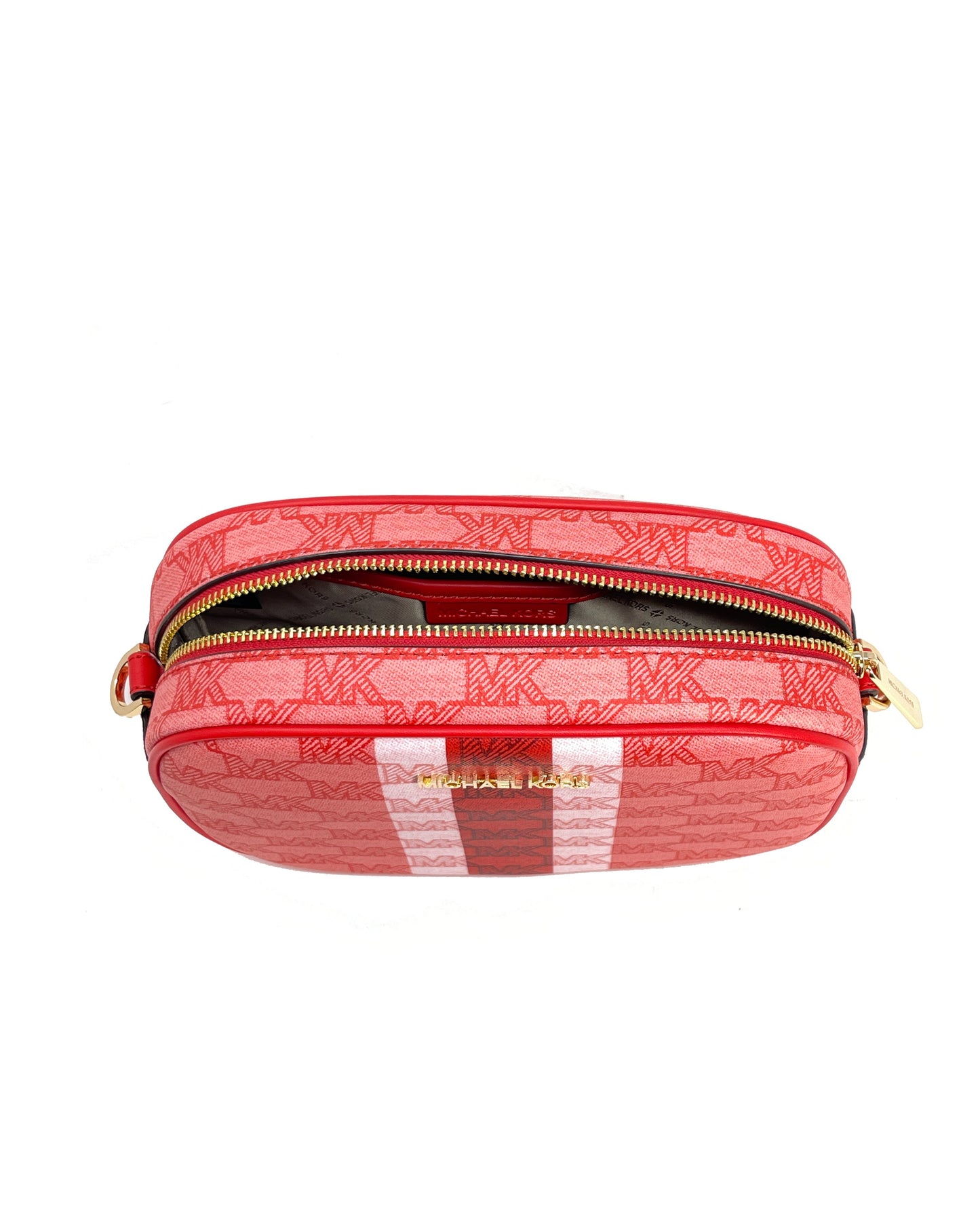 Michael Kors Jet Set Travel Medium Logo Stripe Crossbody Bag