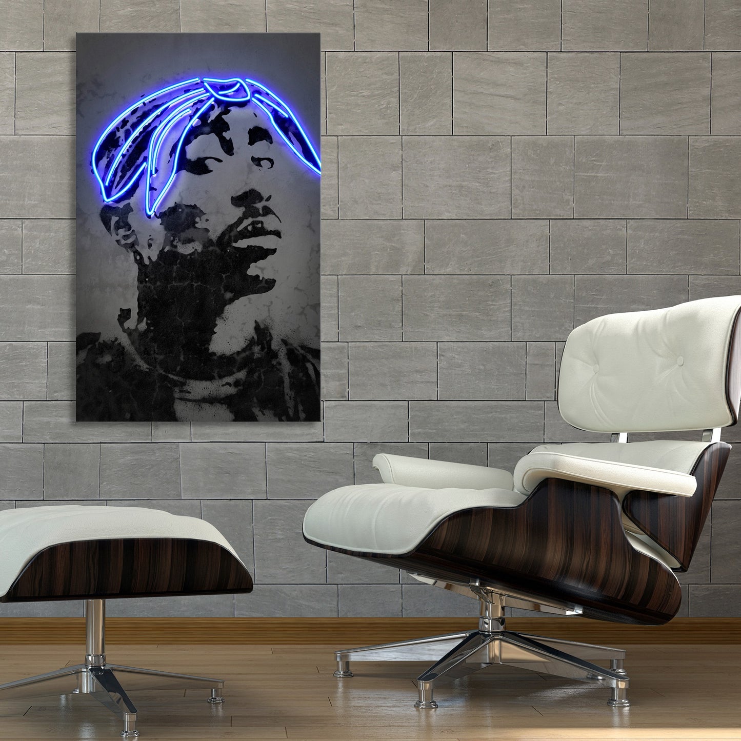 2Pac Fine Art Stretched Canvas