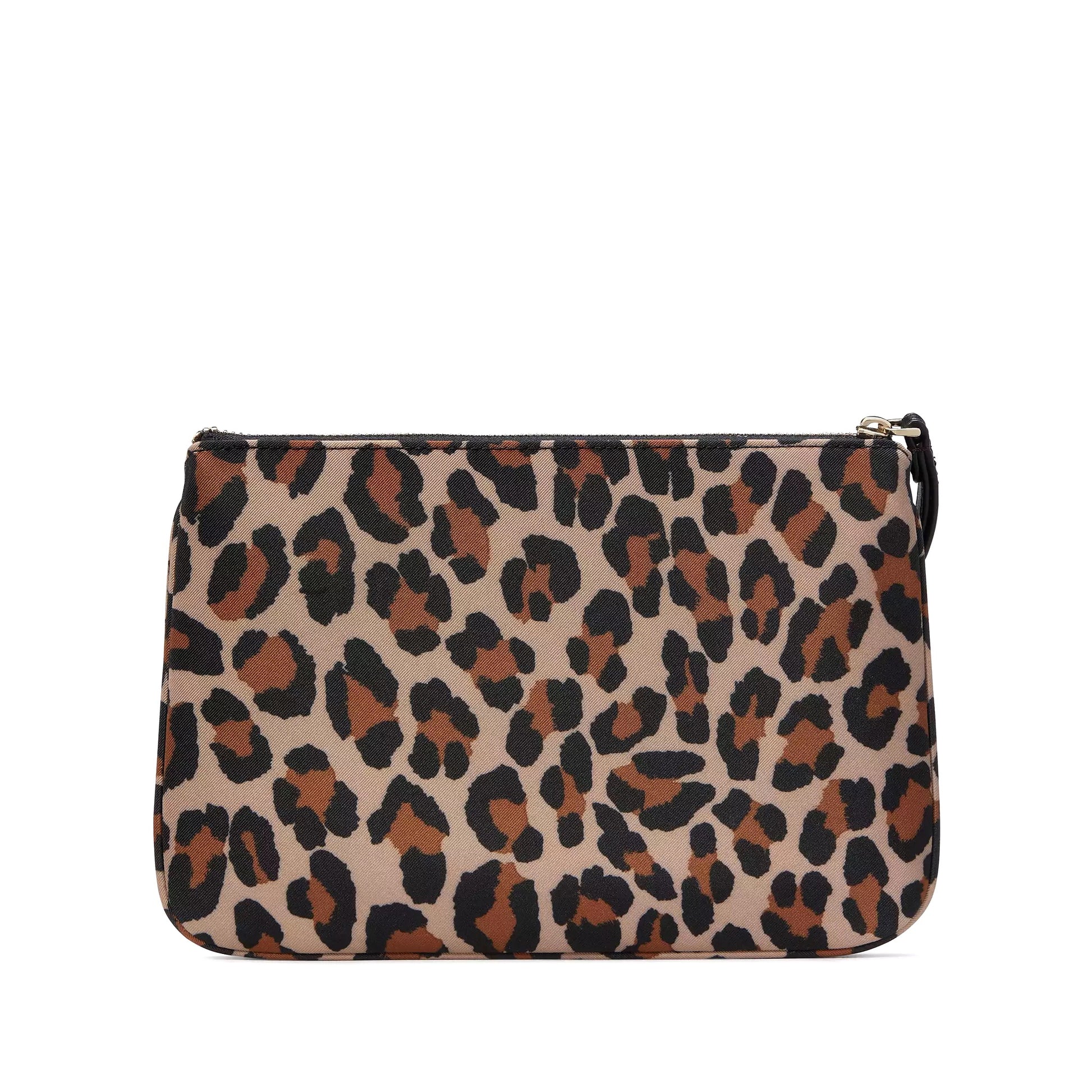 title:Kate Spade Women's Chelsea Leopard Medium Wristlet Pouch;color:Brown Multi