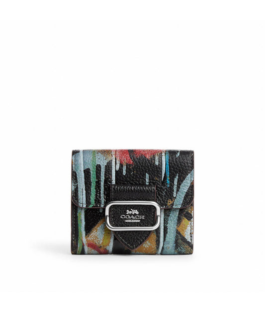 title:Coach Coach X Mint + Serf Small Morgan Wallet;color:Black Multi