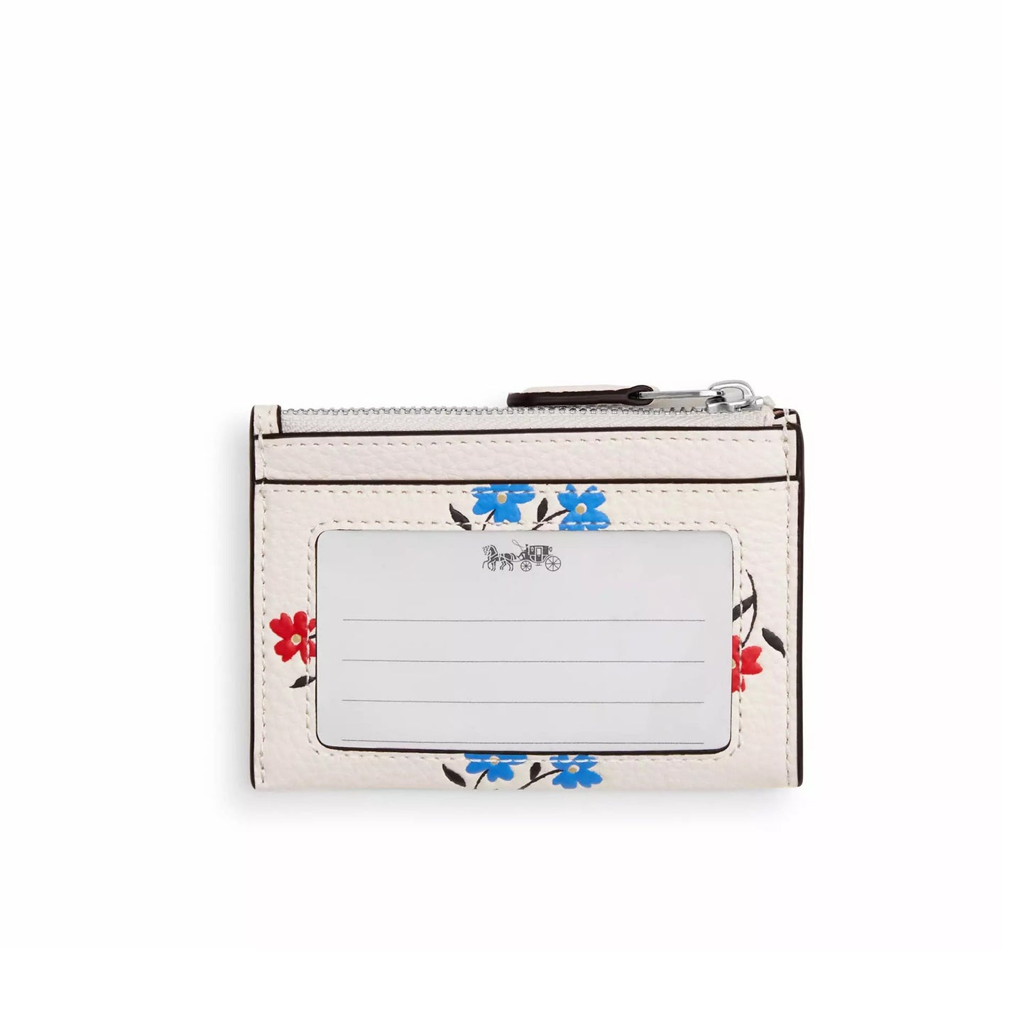 title:Coach Women's Mini Skinny Id Case With Floral Print;color:Chalk Multi