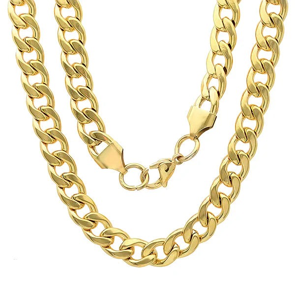 SteelTime XL Classic Cuban Link Chain Necklace - Ruumur