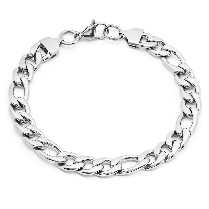 SteelTime Classic Figaro Link Bracelet