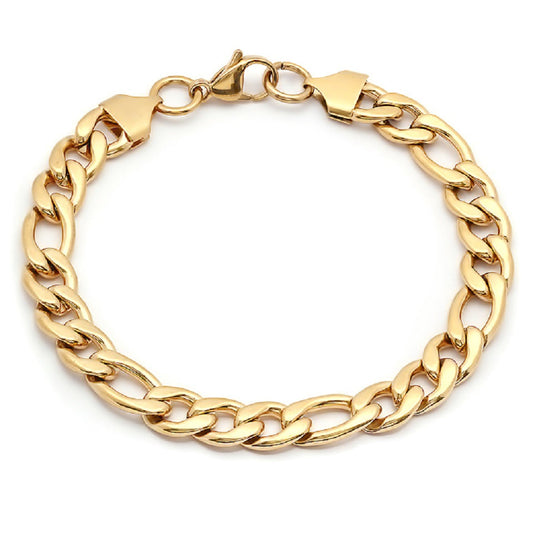 SteelTime Classic Figaro Link Bracelet