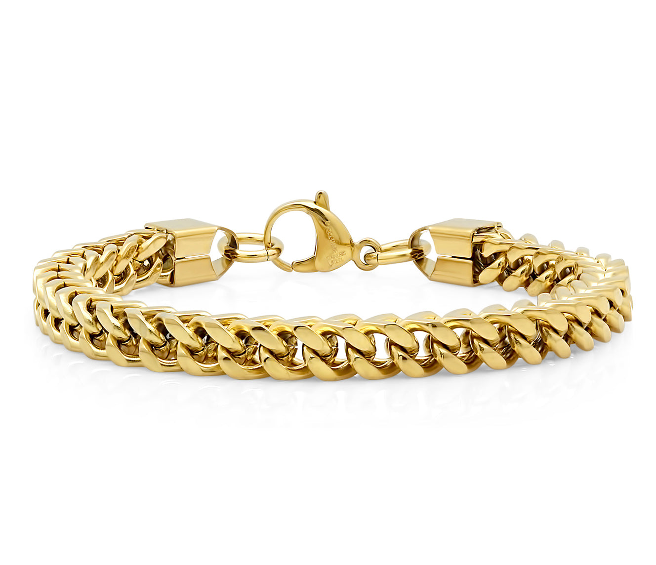 SteelTime 3D Franco Chain Link Bracelet