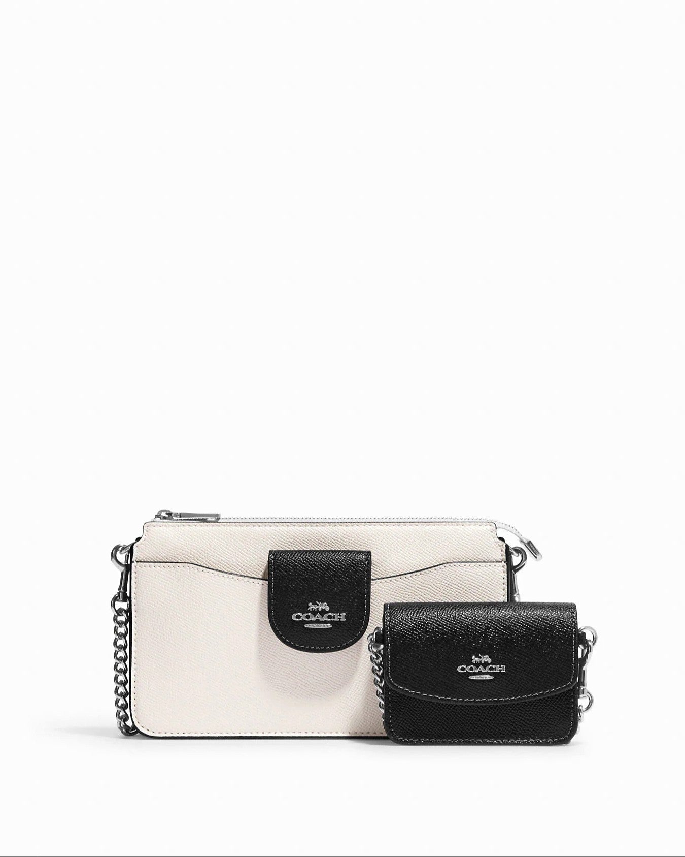 title:Coach Women's Chalk & Black Multi Poppy Crossbody;color:Chalk / Black Multi