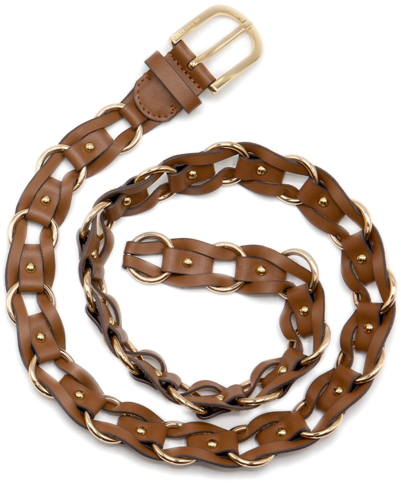 Michael Kors Braided Leather Belt