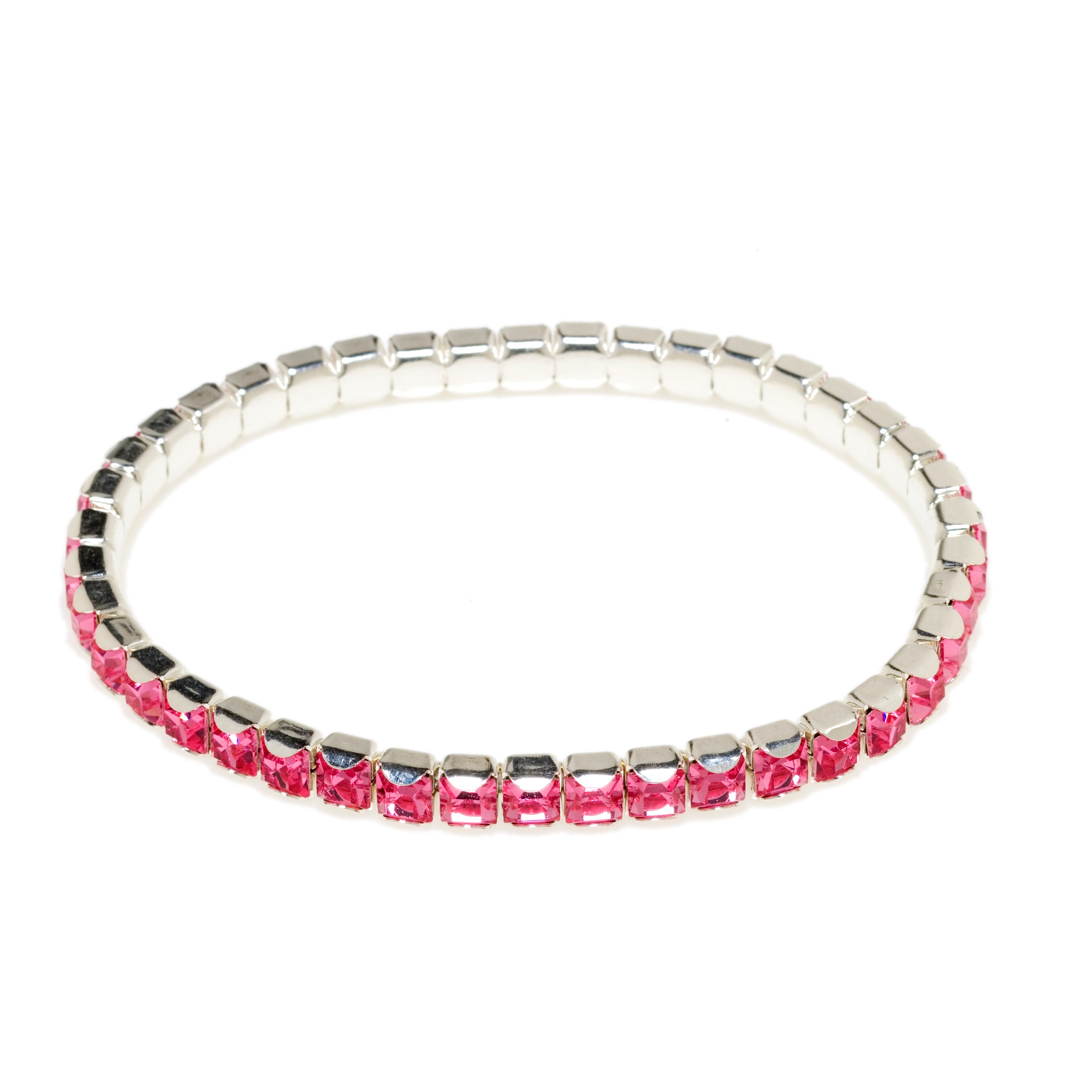 Classic Crystal Square Tennis Bracelet Ruumur 7547