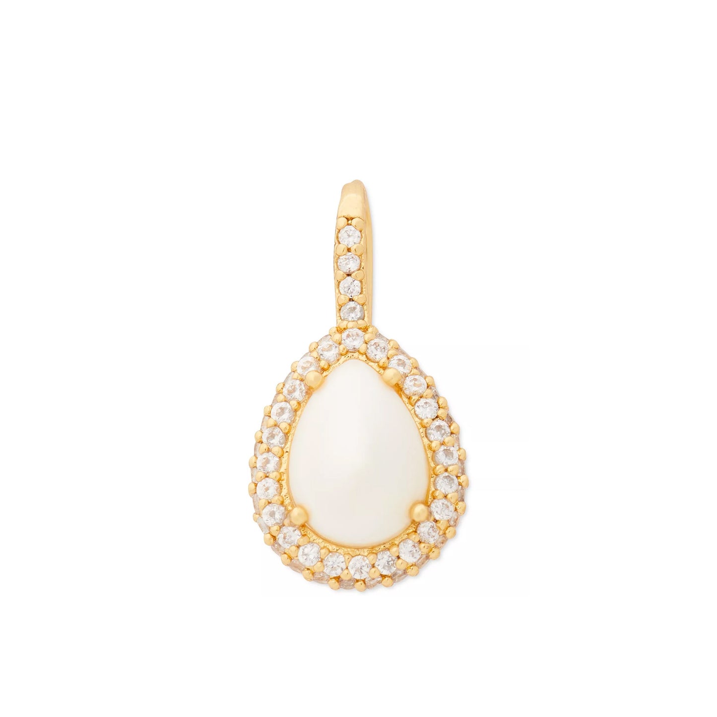 Kate Spade Pavé & Pear-Shape Stone Halo Drop Earrings