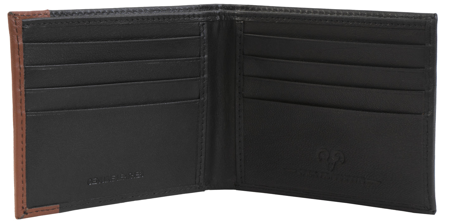 Jack Abrahams Bi-Fold RFID Wallet With ID Window Pocket