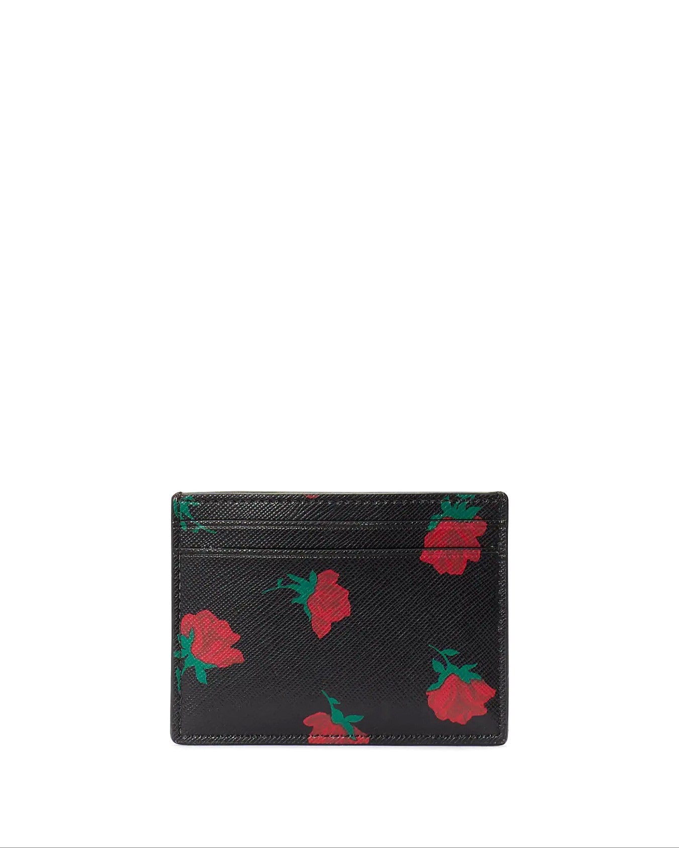 Kate Spade Madison Rose Toss Printed Small Slim Card Holder