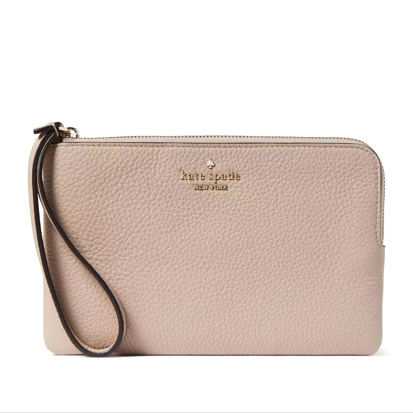 Kate Spade Leila Medium Pebbled Leather L-Zip Wristlet