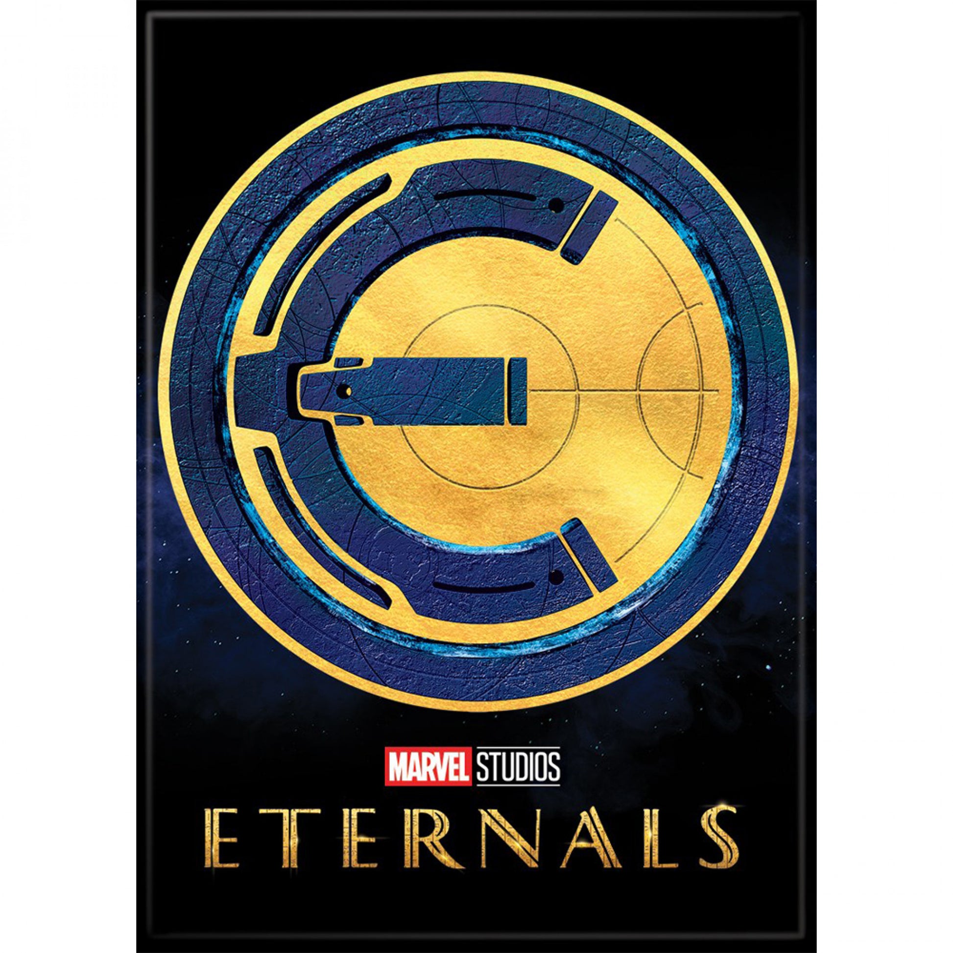 title:Marvel Comics Eternals E Logo Magnet;color:Multi-Color