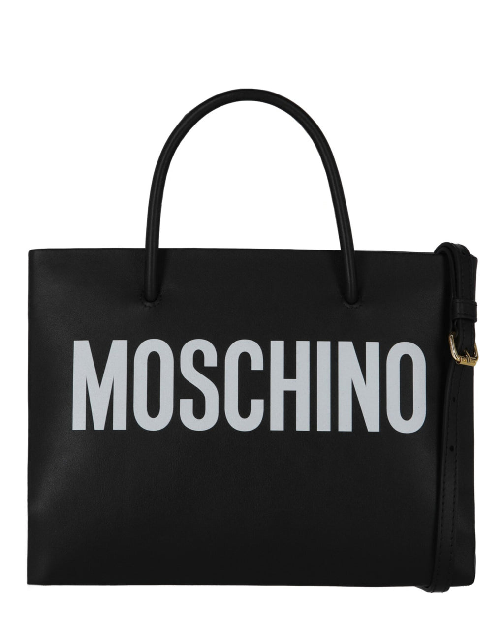 Moschino Moschino Leather Logo Tote– Ruumur