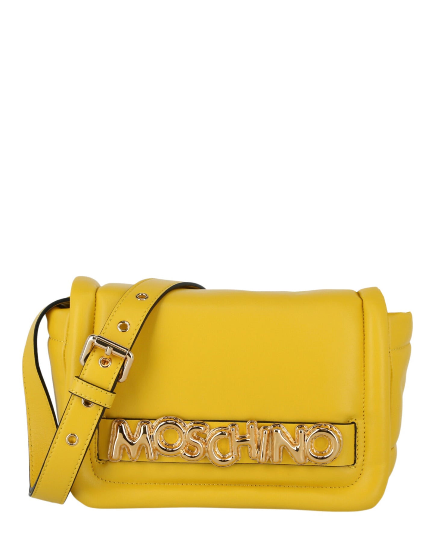 title:Moschino Balloon Lettering Crossbody Bag;color:Yellow