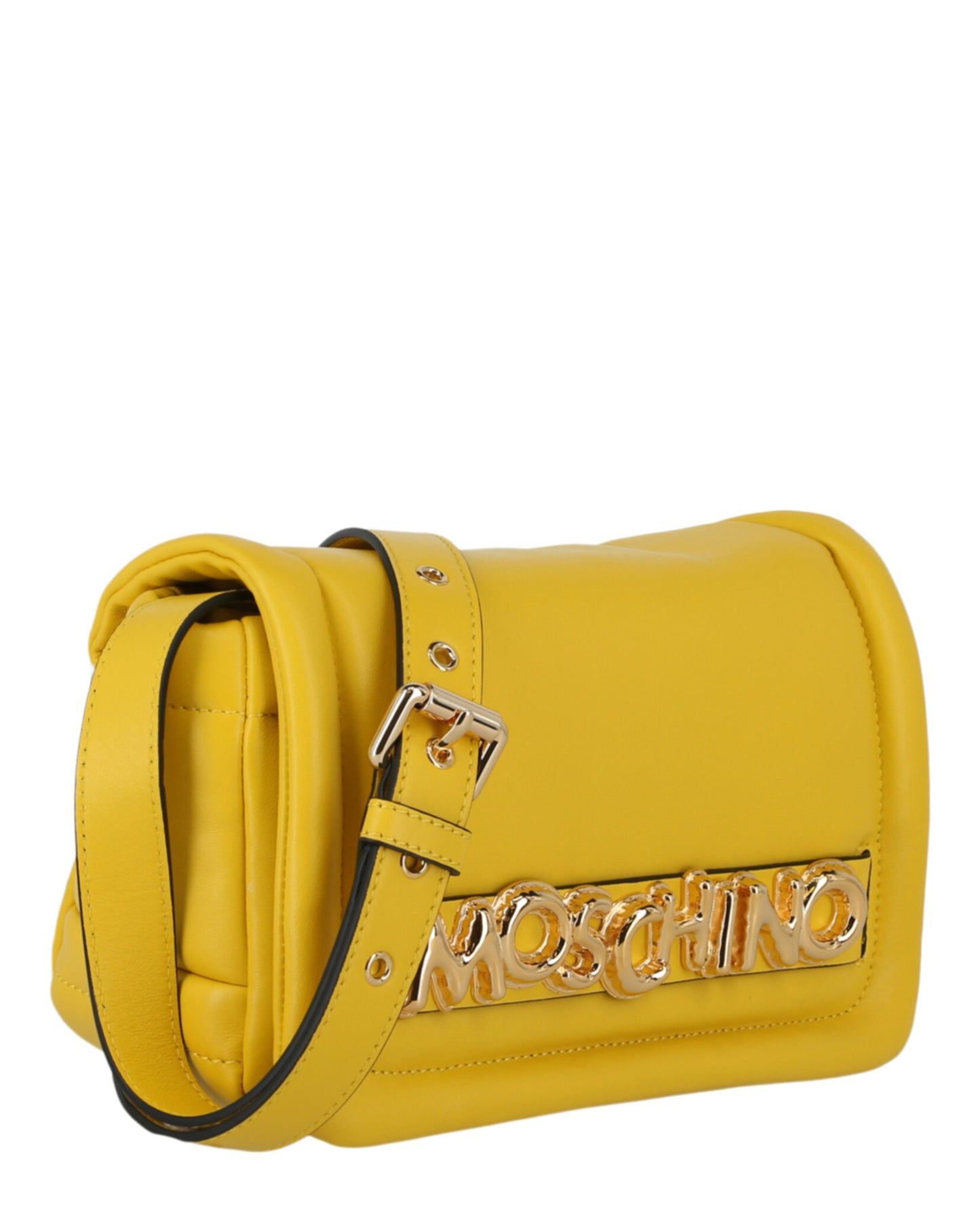 title:Moschino Balloon Lettering Crossbody Bag;color:Yellow