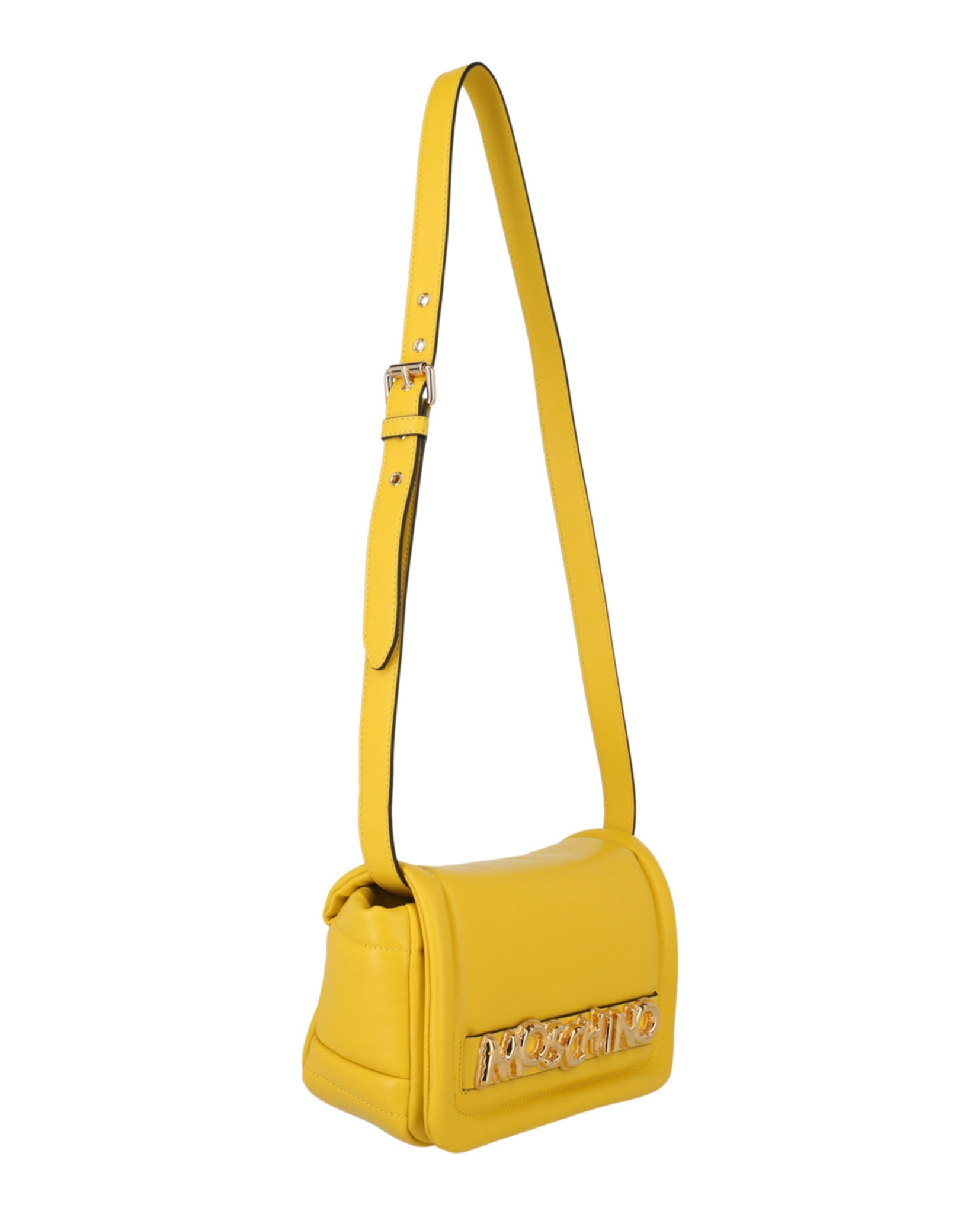 title:Moschino Balloon Lettering Crossbody Bag;color:Yellow