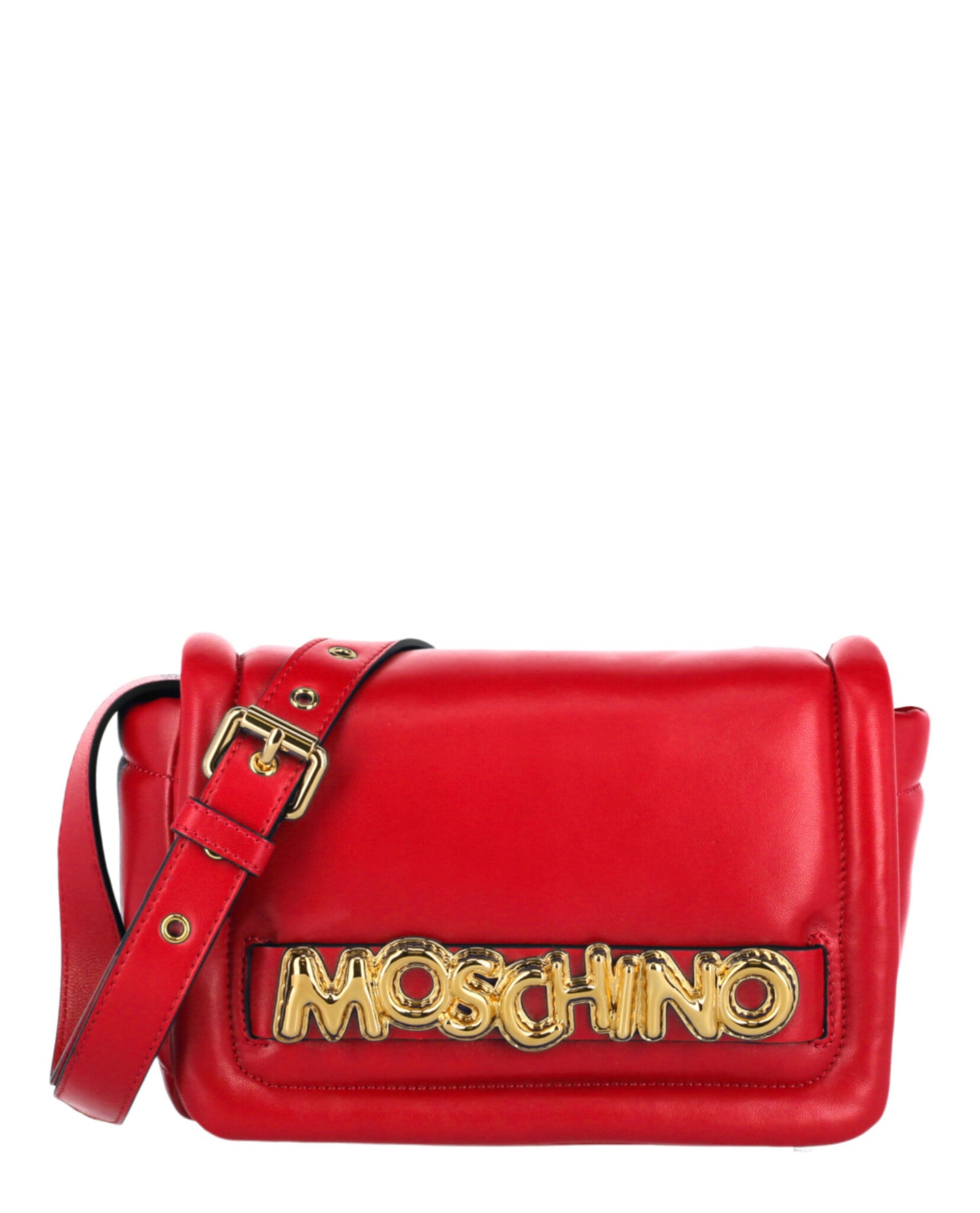 title:Moschino Balloon Lettering Crossbody Bag;color:Red