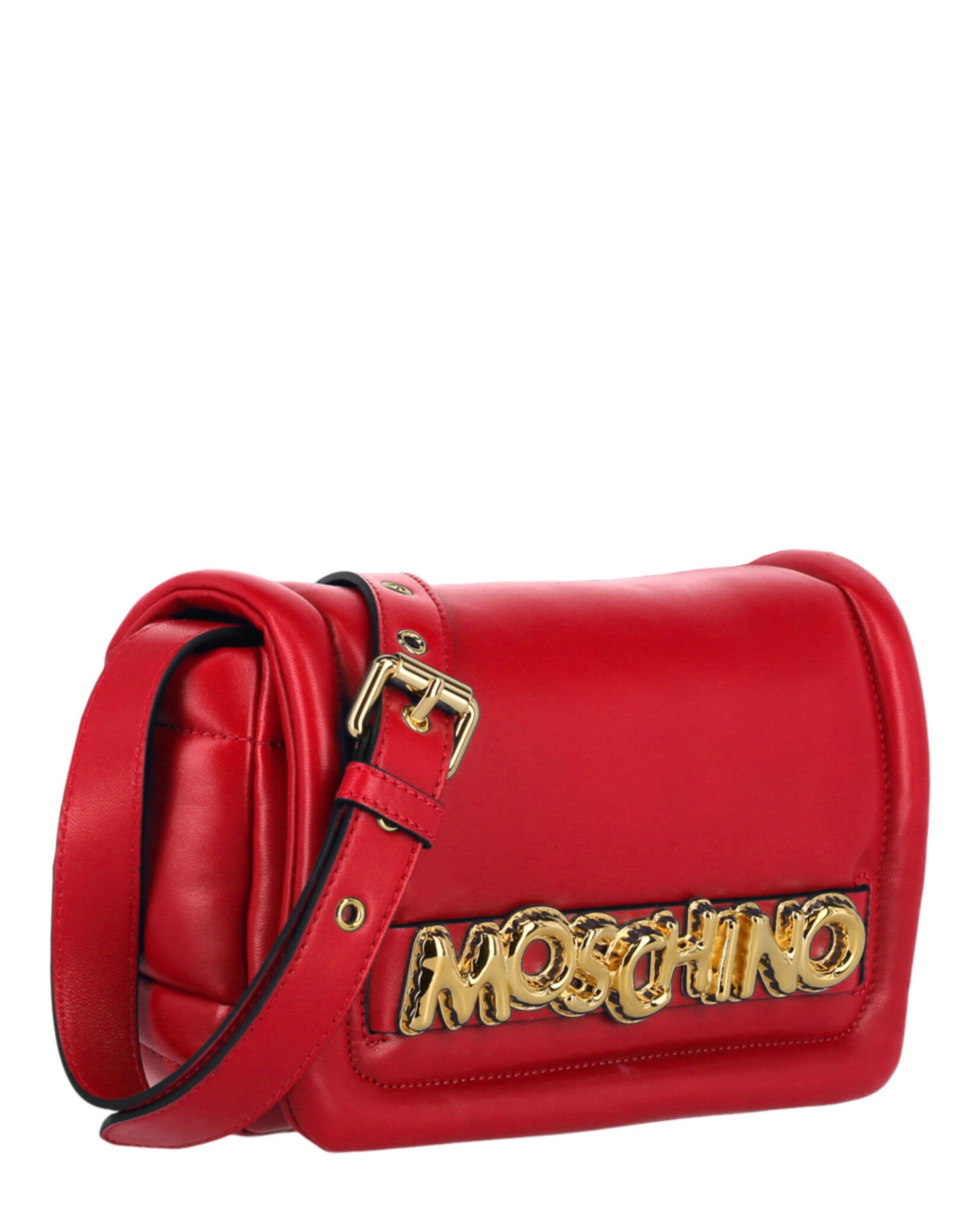 title:Moschino Balloon Lettering Crossbody Bag;color:Red