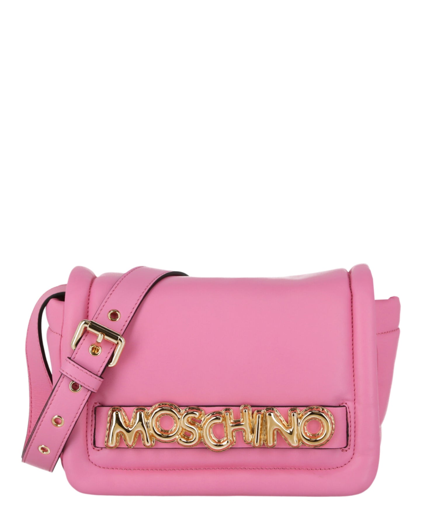 title:Moschino Balloon Lettering Crossbody Bag;color:Fuchsia