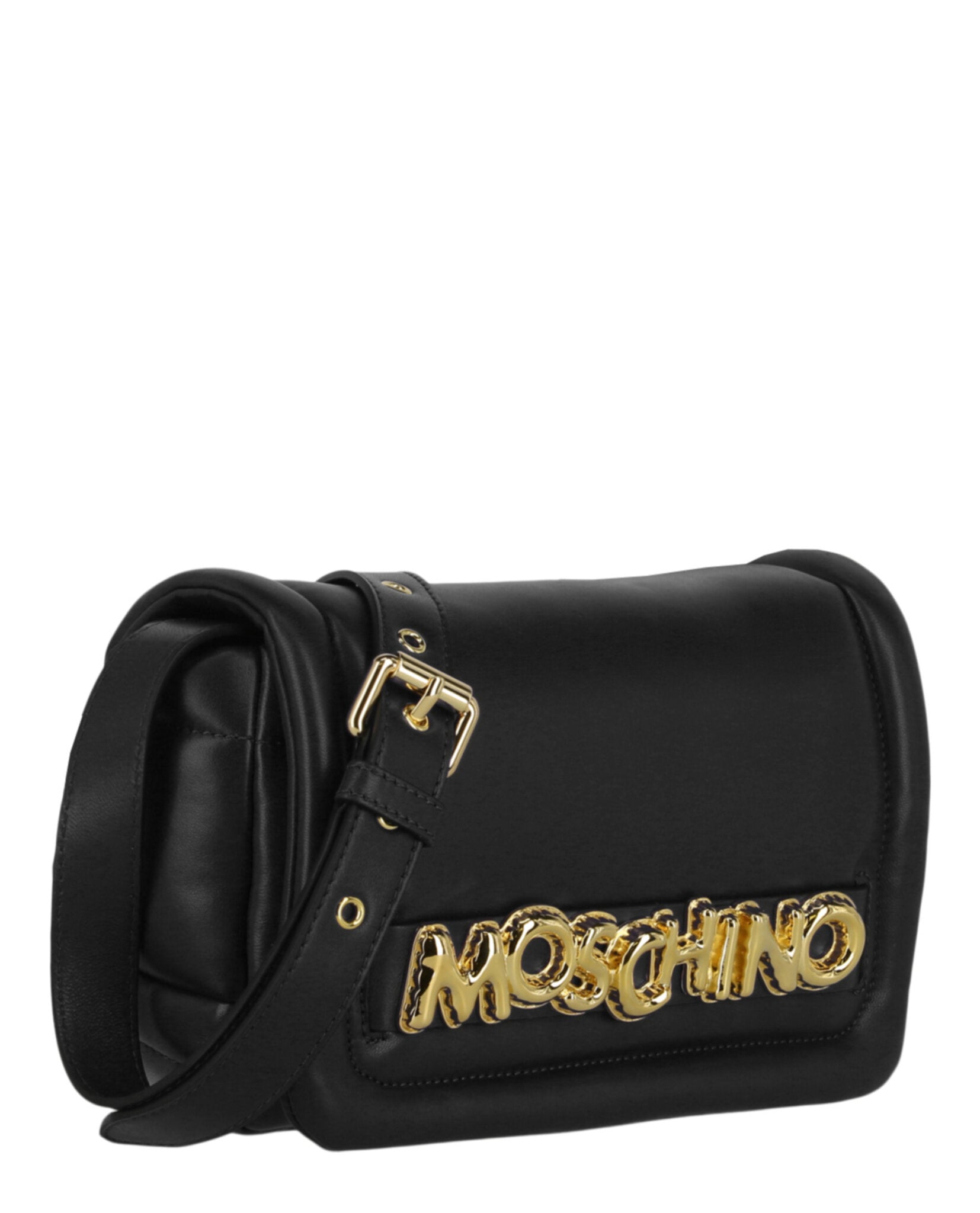 title:Moschino Balloon Lettering Crossbody Bag;color:Fantasy Print Black