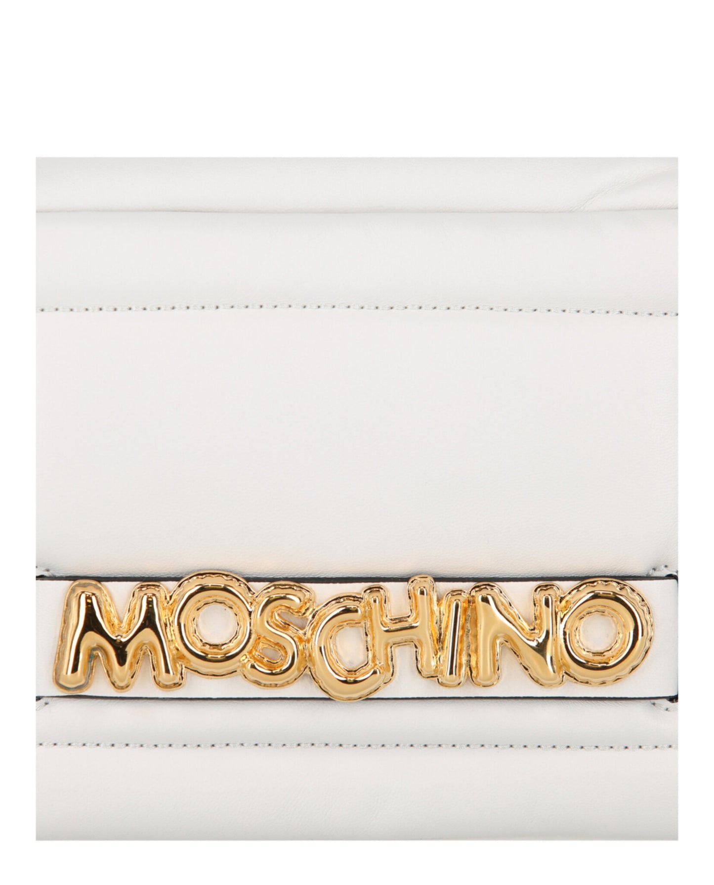 title:Moschino Balloon Lettering Crossbody Bag;color:White