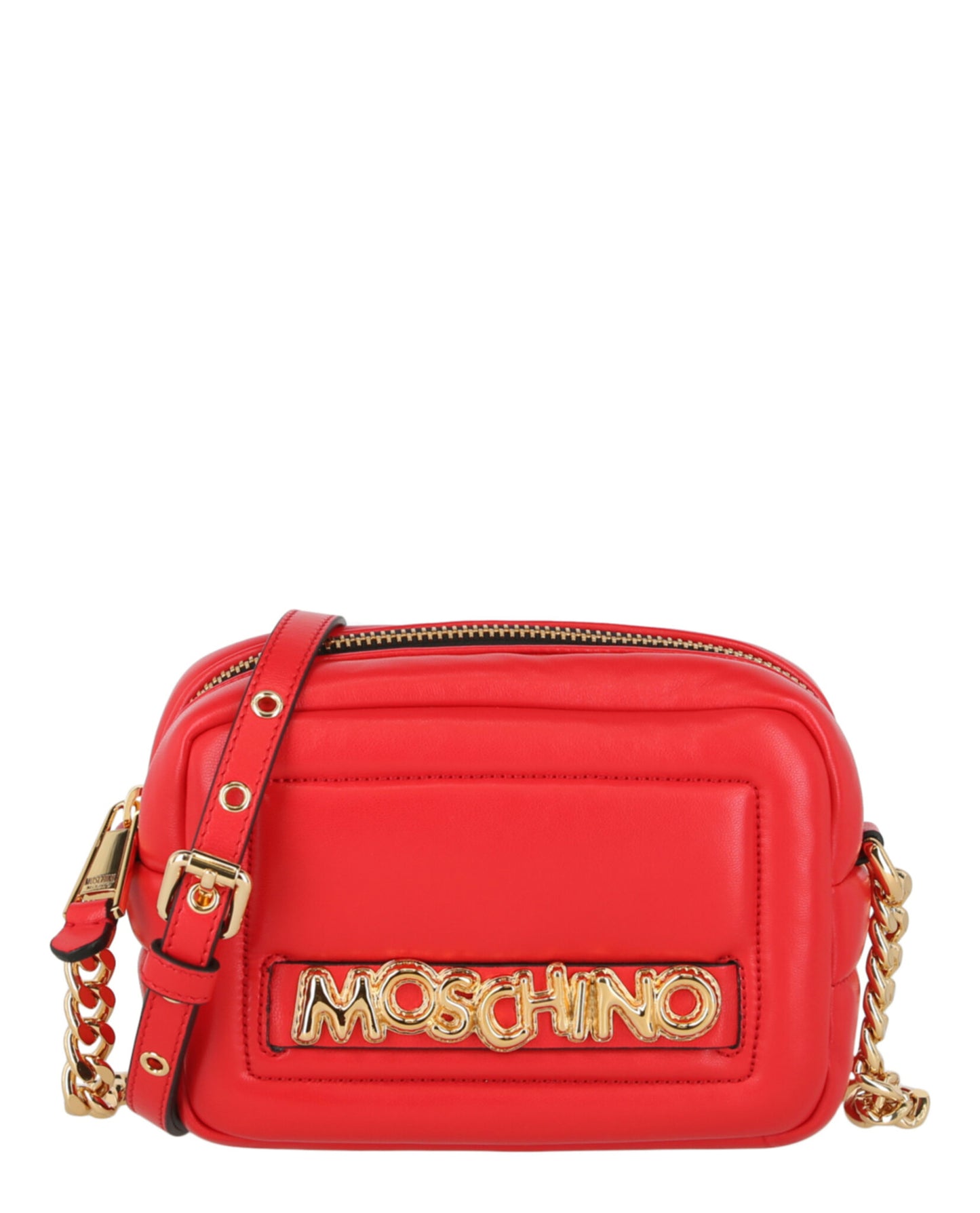 title:Moschino Balloon Lettering Crossbody Bag;color:Bright Red