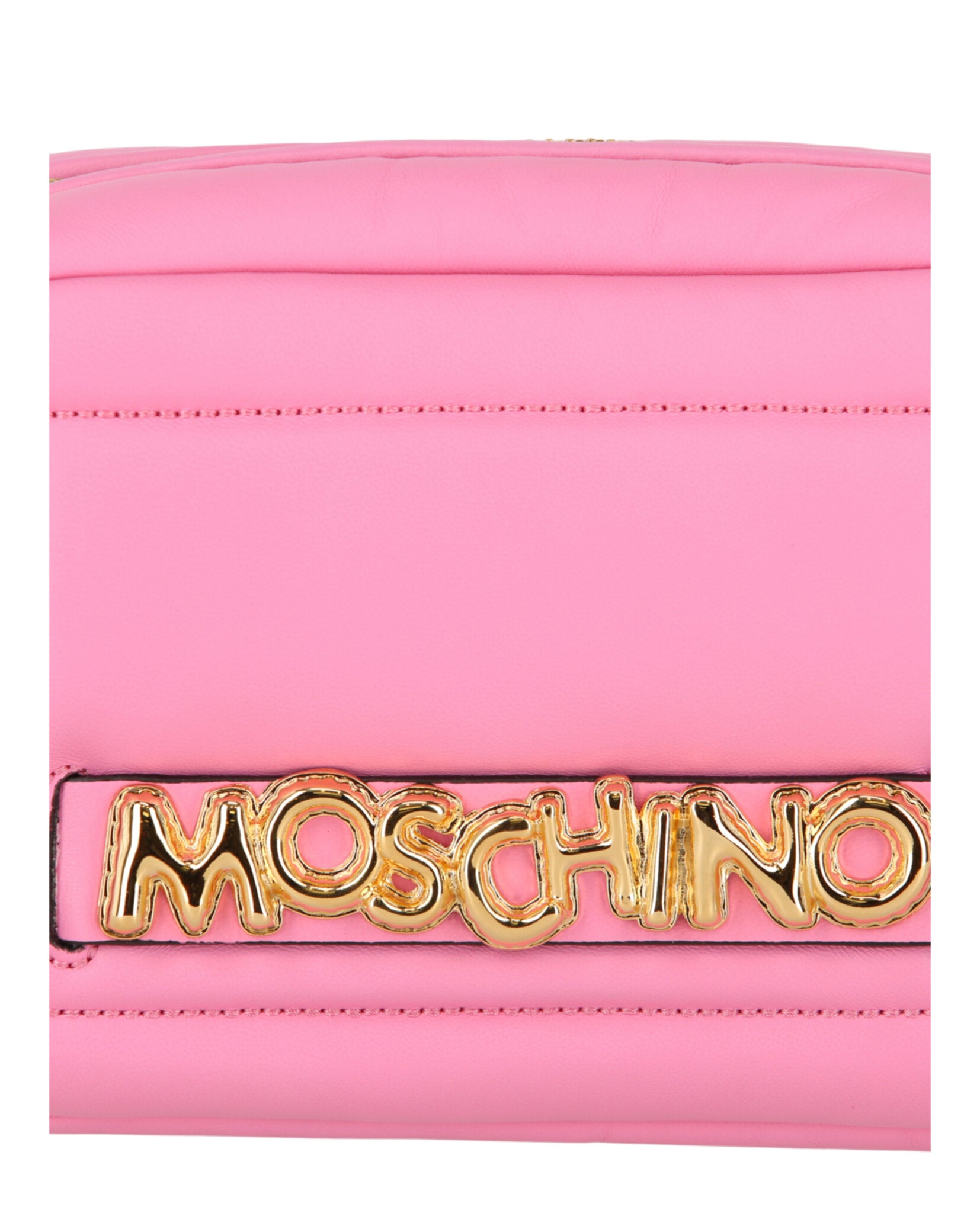 title:Moschino Balloon Lettering Crossbody Bag;color:Fuchsia Pink