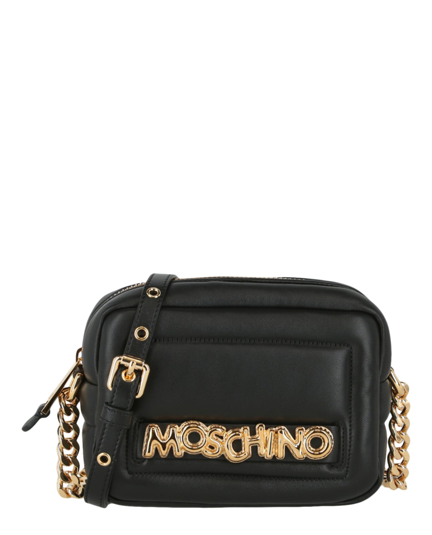 title:Moschino Balloon Lettering Crossbody Bag;color:Fantasy Print Black 2