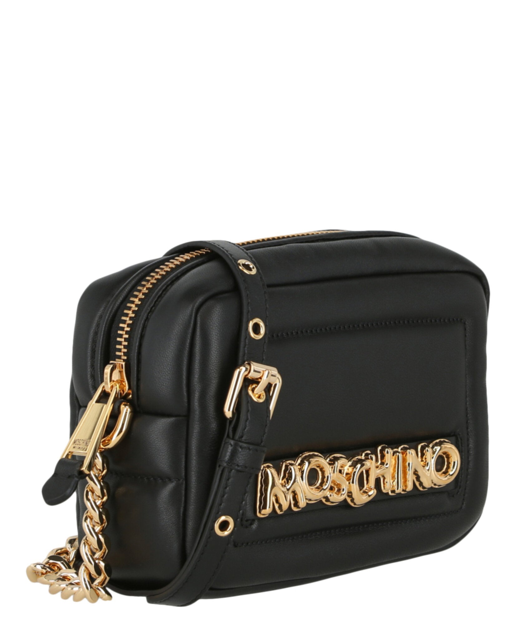 title:Moschino Balloon Lettering Crossbody Bag;color:Fantasy Print Black 2