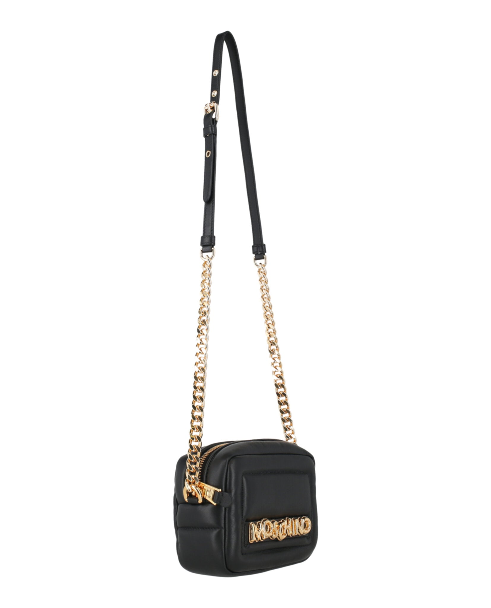 title:Moschino Balloon Lettering Crossbody Bag;color:Fantasy Print Black 2