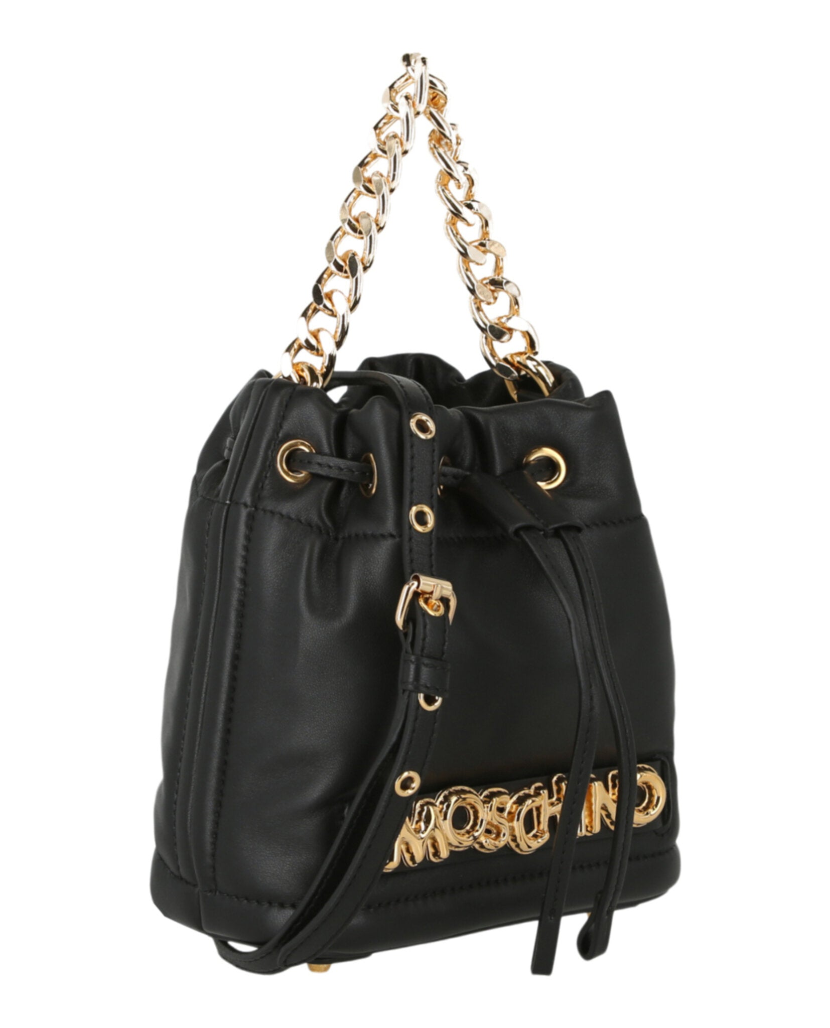 title:Balloon Lettering Bucket Bag;color:Fantasy Print Black