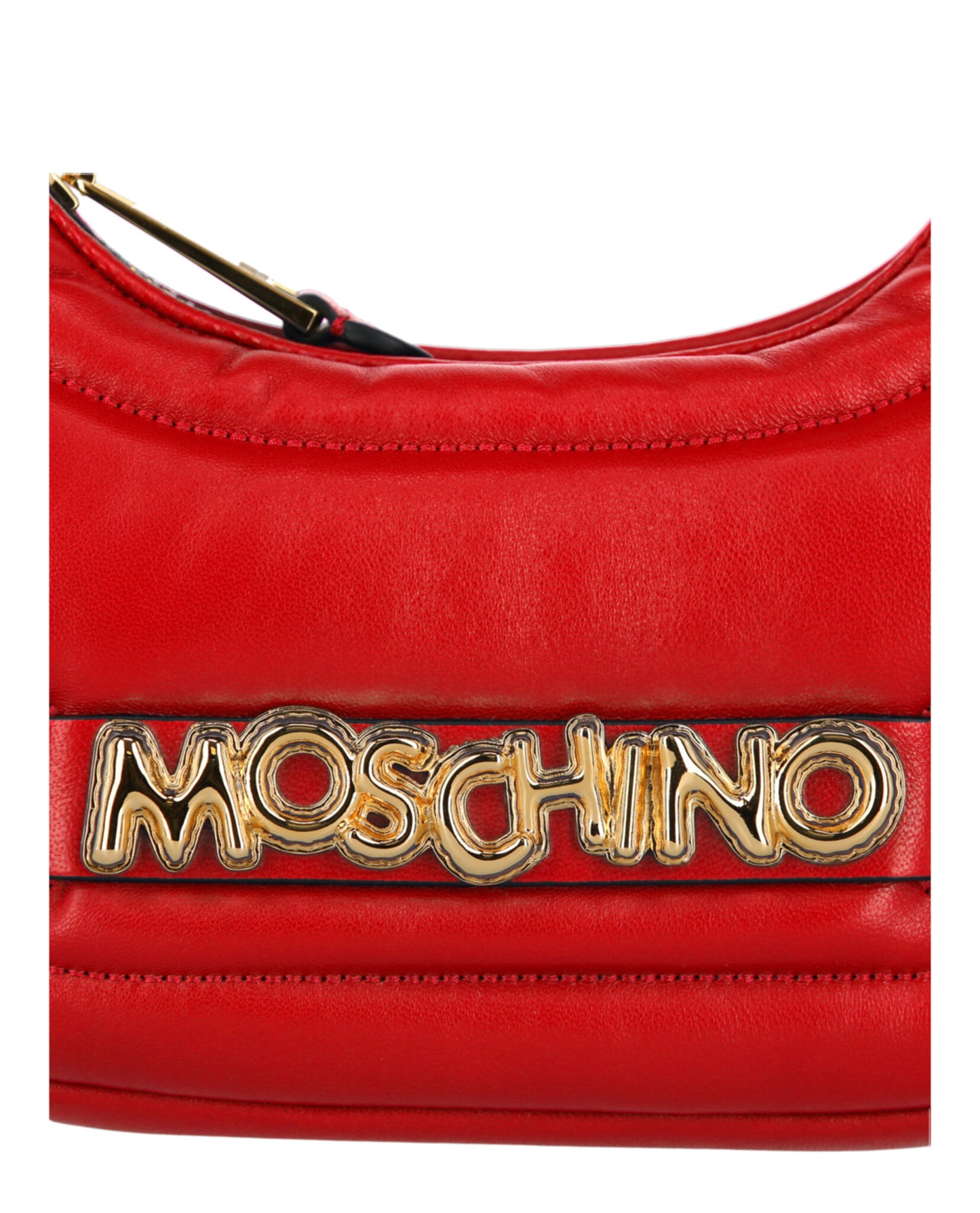 title:Balloon Lettering Crescent Bag;color:Red