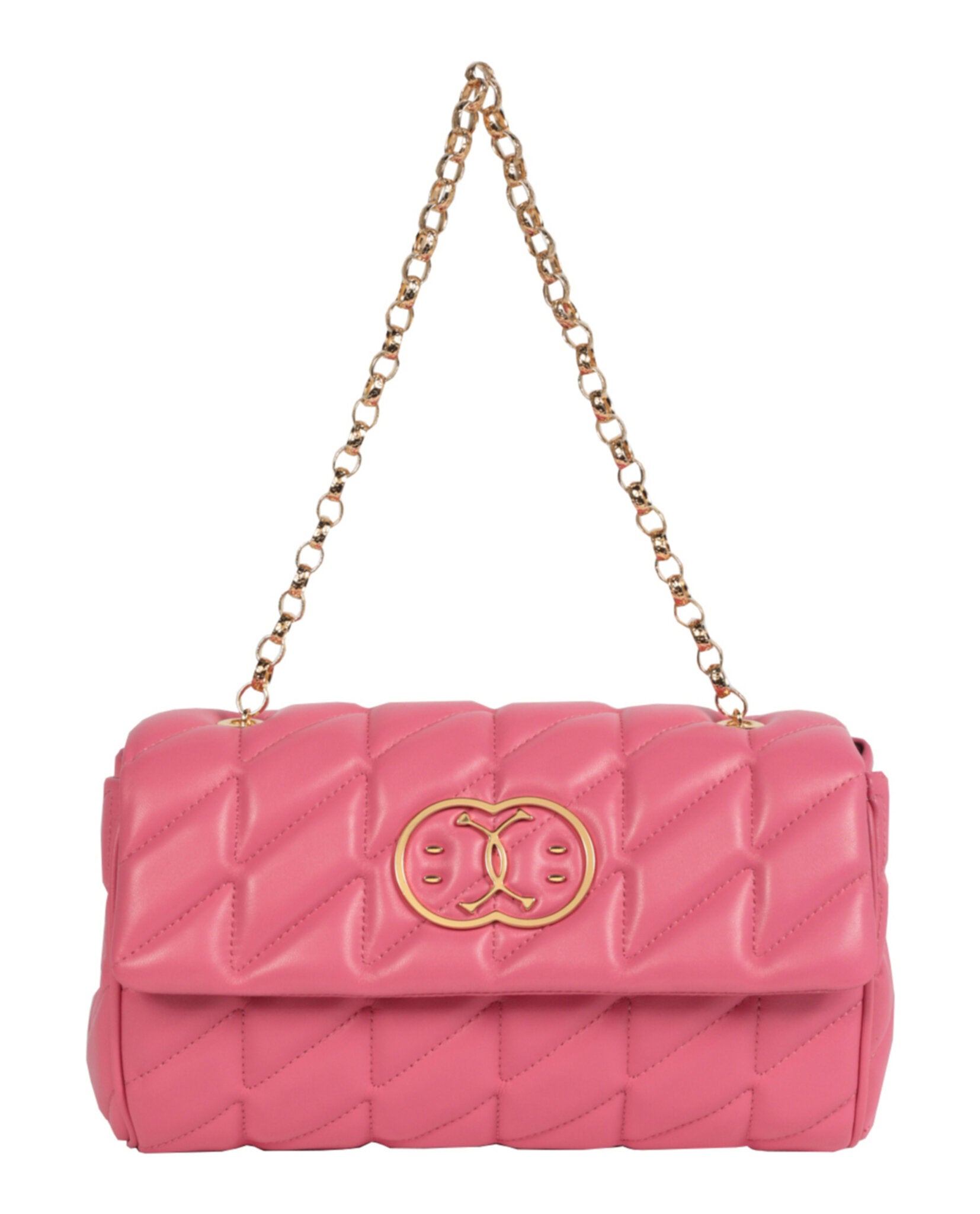 title:Moschino Quilted Shoulder Bag;color:Light Pink