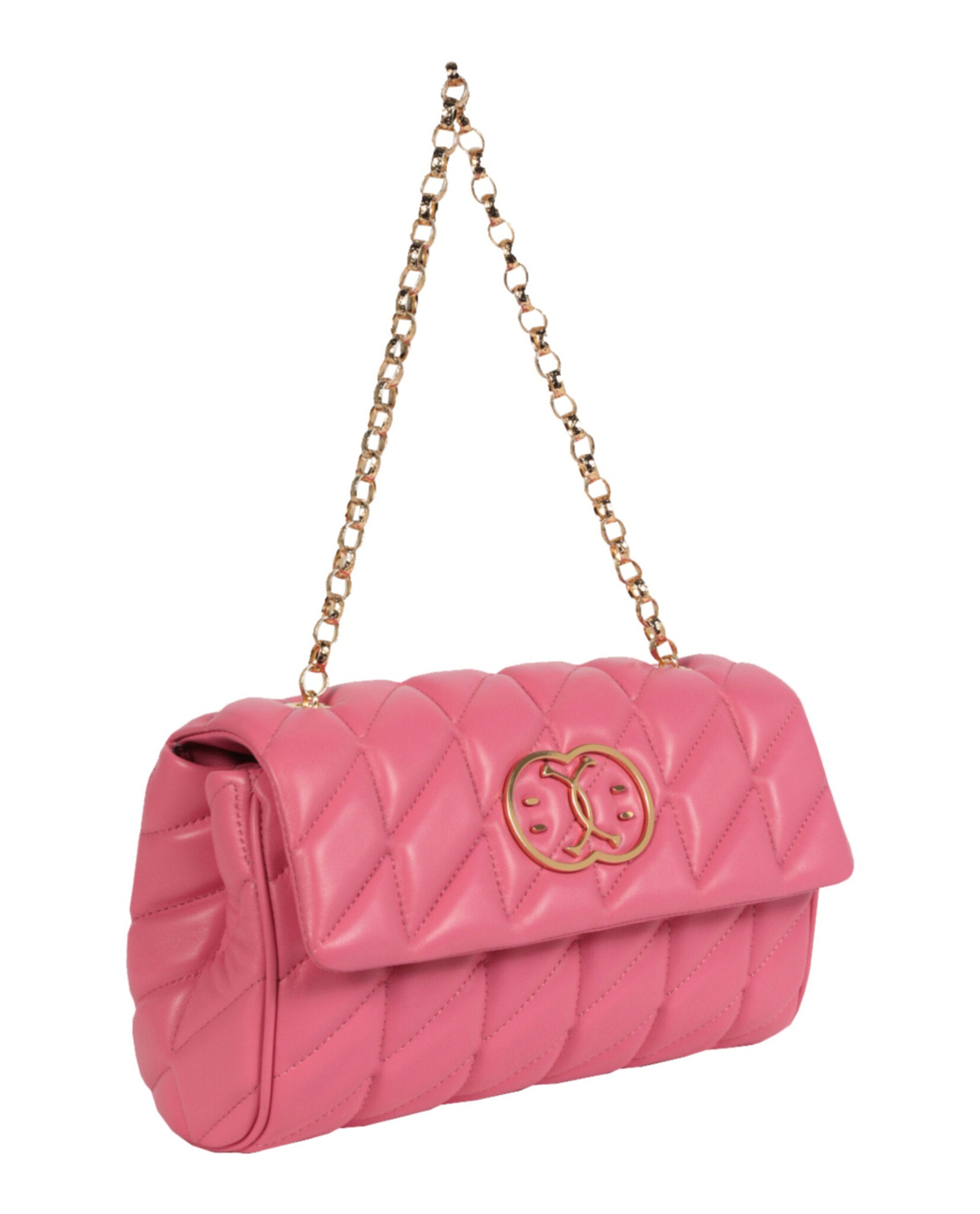 title:Moschino Quilted Shoulder Bag;color:Light Pink