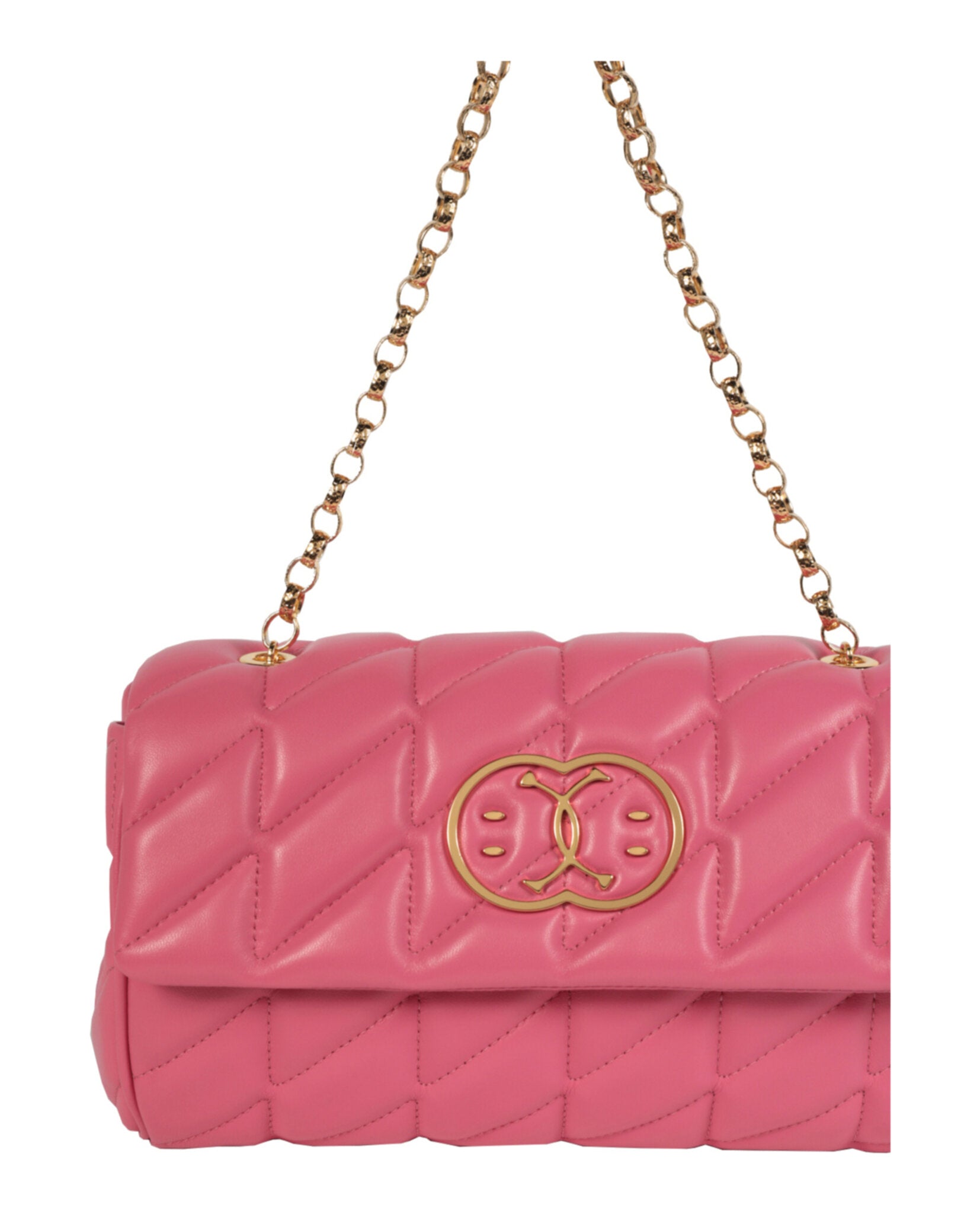 title:Moschino Quilted Shoulder Bag;color:Light Pink