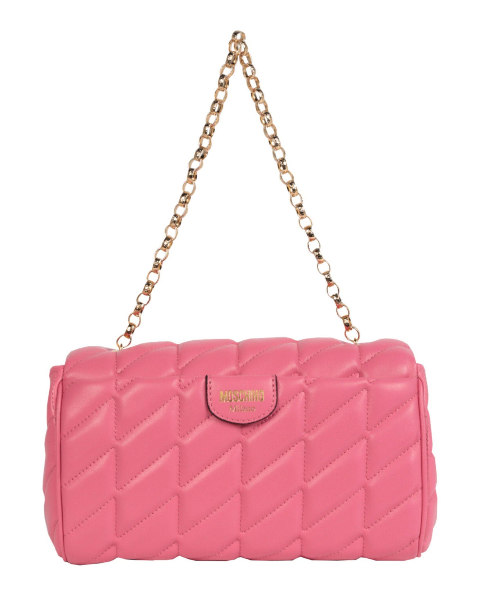 title:Moschino Quilted Shoulder Bag;color:Light Pink