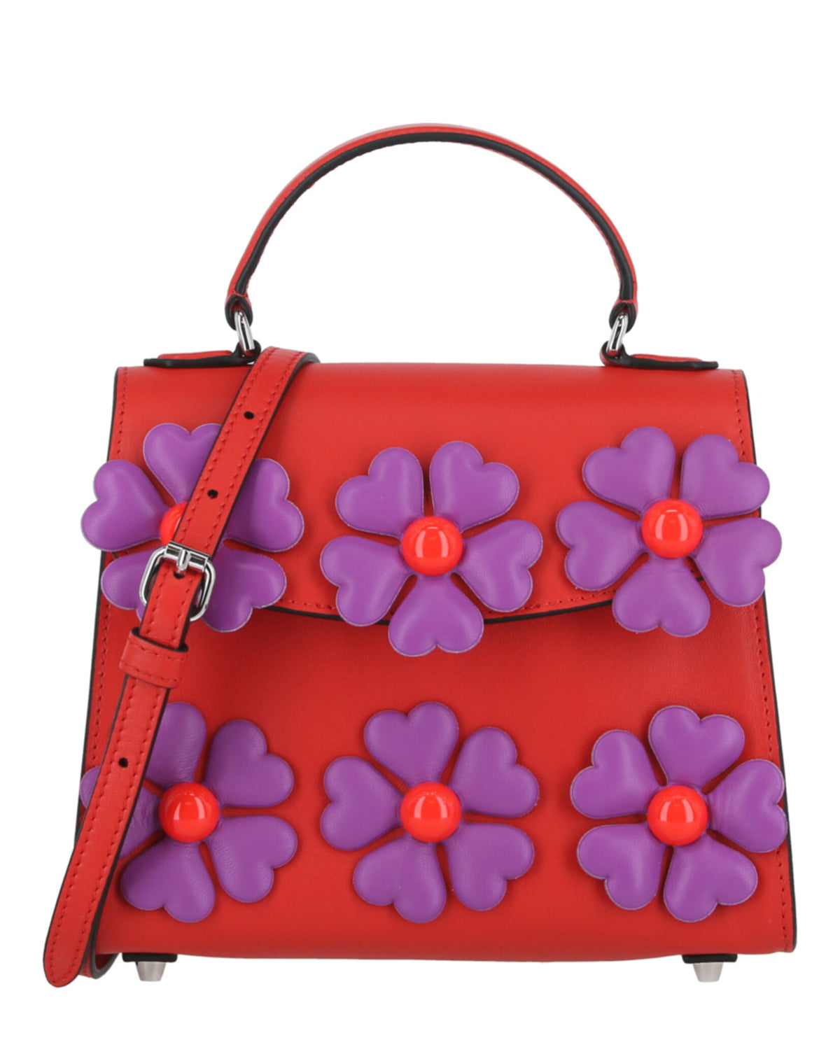 Moschino Floral Applique Shoulder Bag– Ruumur