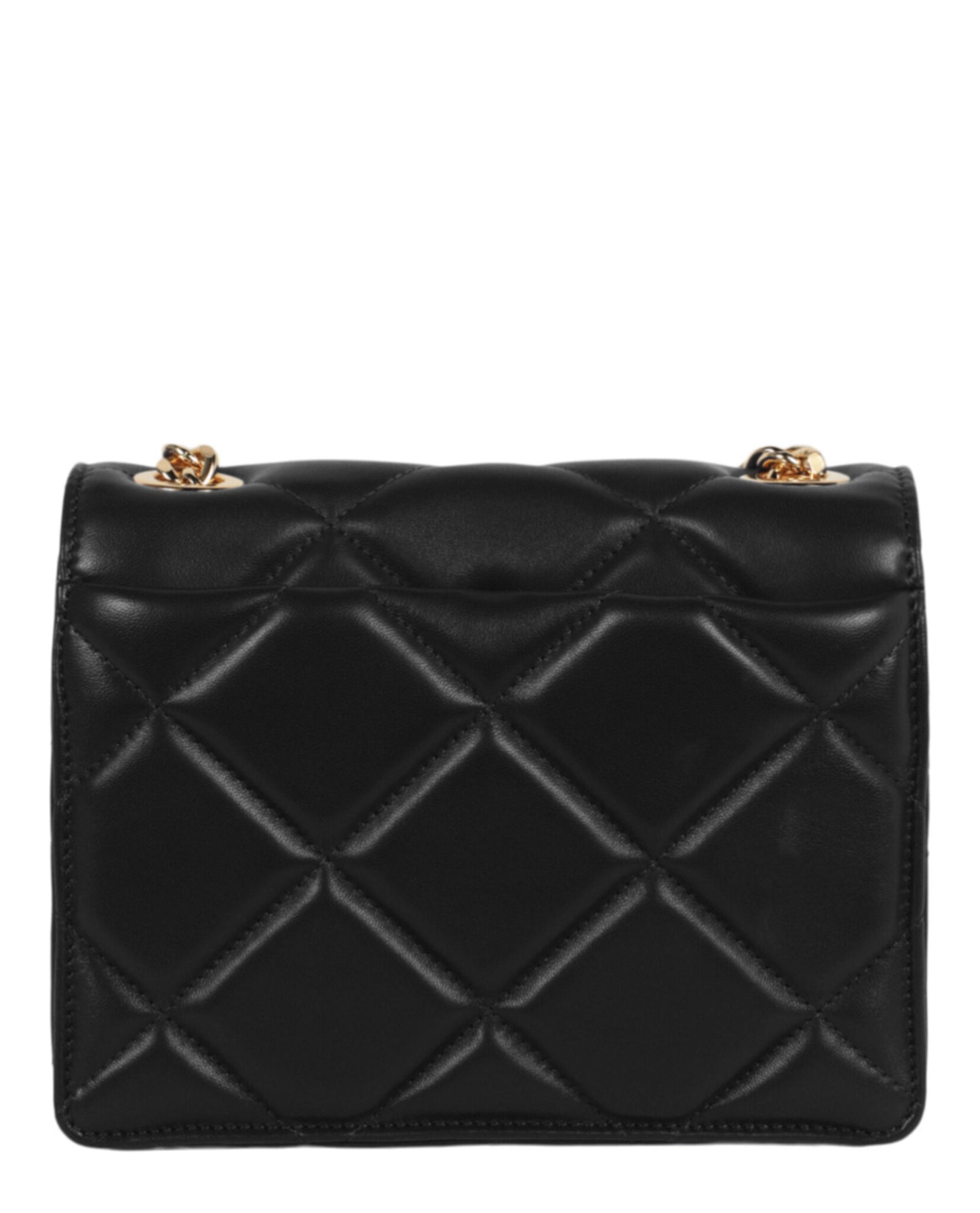 title:Heart Studs Quilted Crossbody Bag;color:Fantasy Print Black